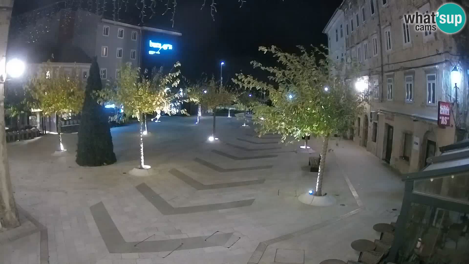 Centre de la ville de Senj – Place Pavlin – Live Cam Dalmatie