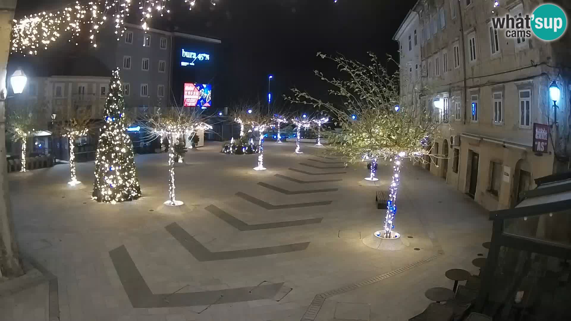 Center of Senj city – Pavlin square – Live Cam Dalmatia