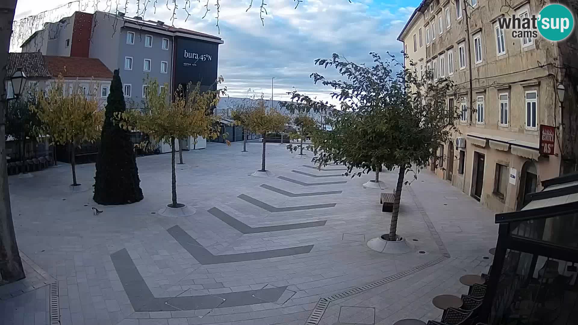 Centre de la ville de Senj – Place Pavlin – Live Cam Dalmatie