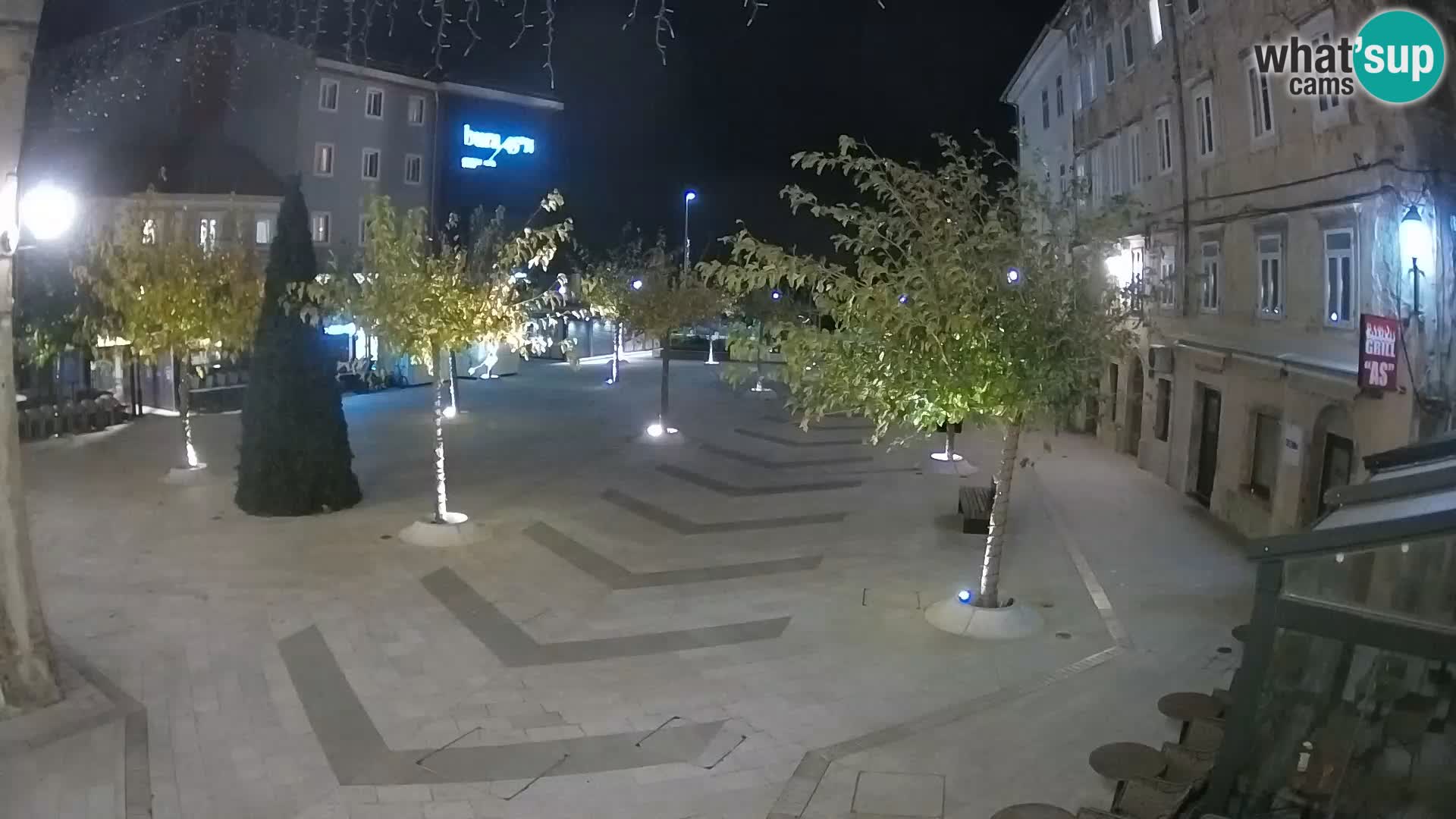 Center mesta Senj – Pavlinski trg – spletne kamere Dalmacija