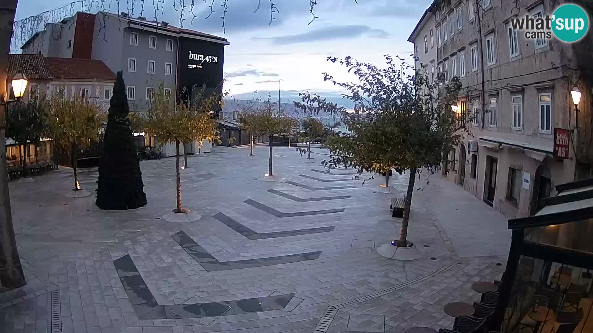 Center of Senj city – Pavlin square – Live Cam Dalmatia