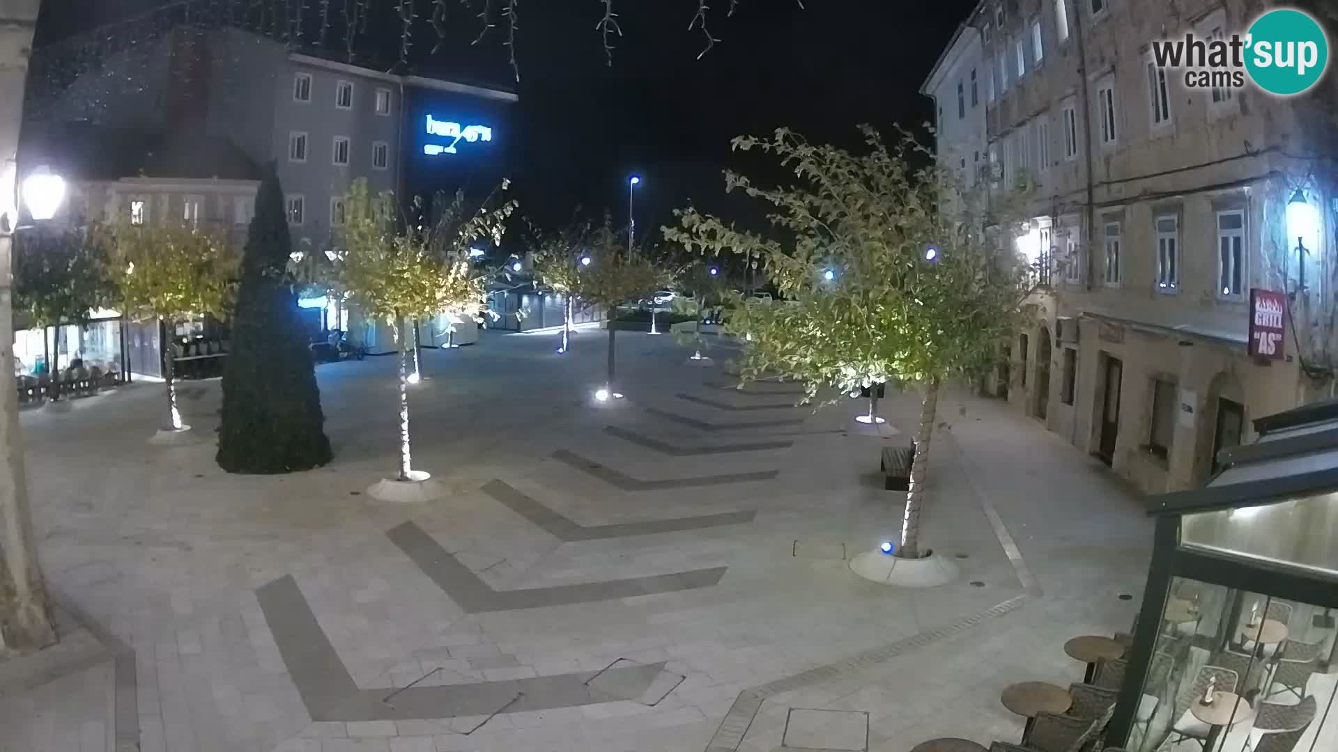 Centro della città di Senj – Piazza Pavlin – Live Cam Dalmazia