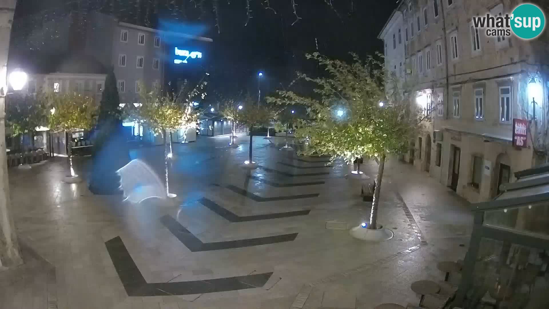 Centre de la ville de Senj – Place Pavlin – Live Cam Dalmatie