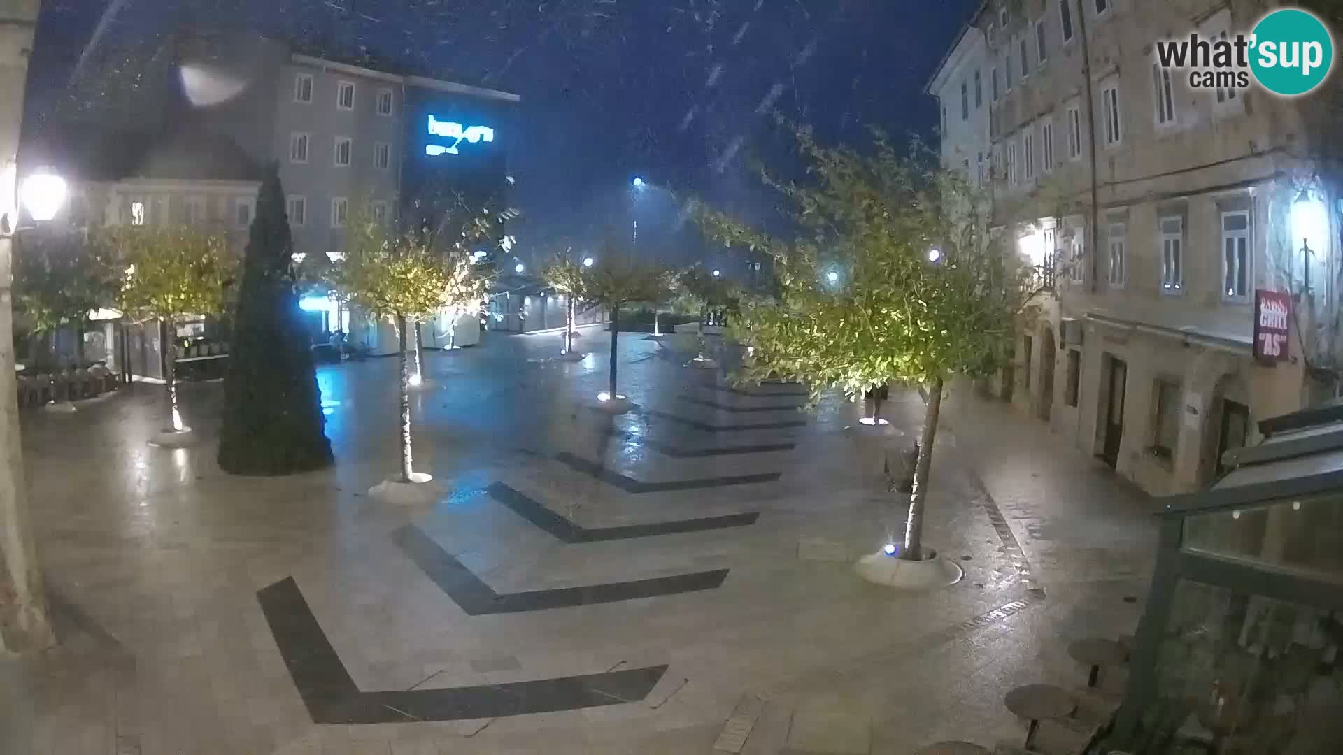 Zentrum der Stadt Senj – Pavlin platz – Live Cam Dalmatia