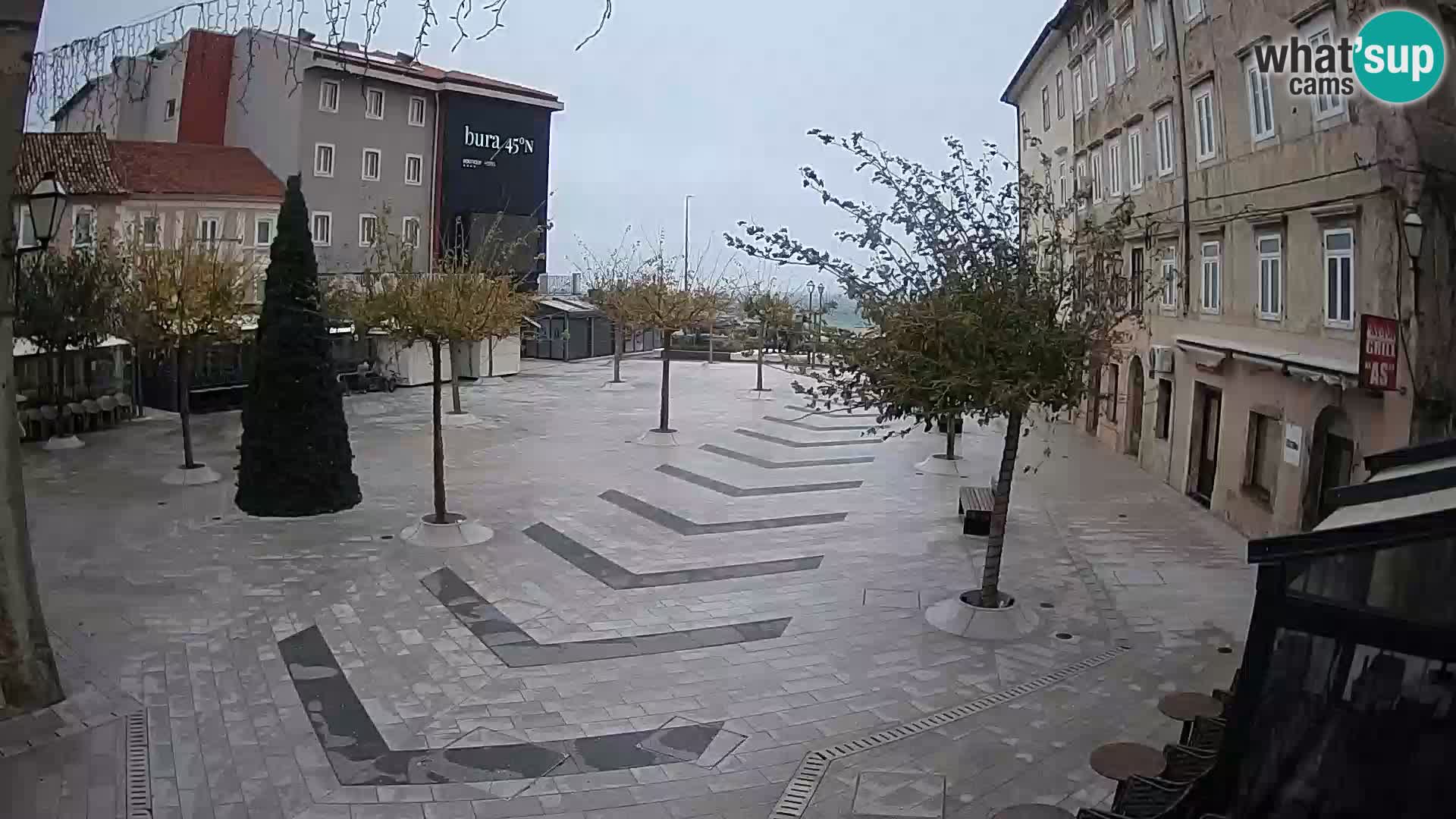 Center of Senj city – Pavlin square – Live Cam Dalmatia
