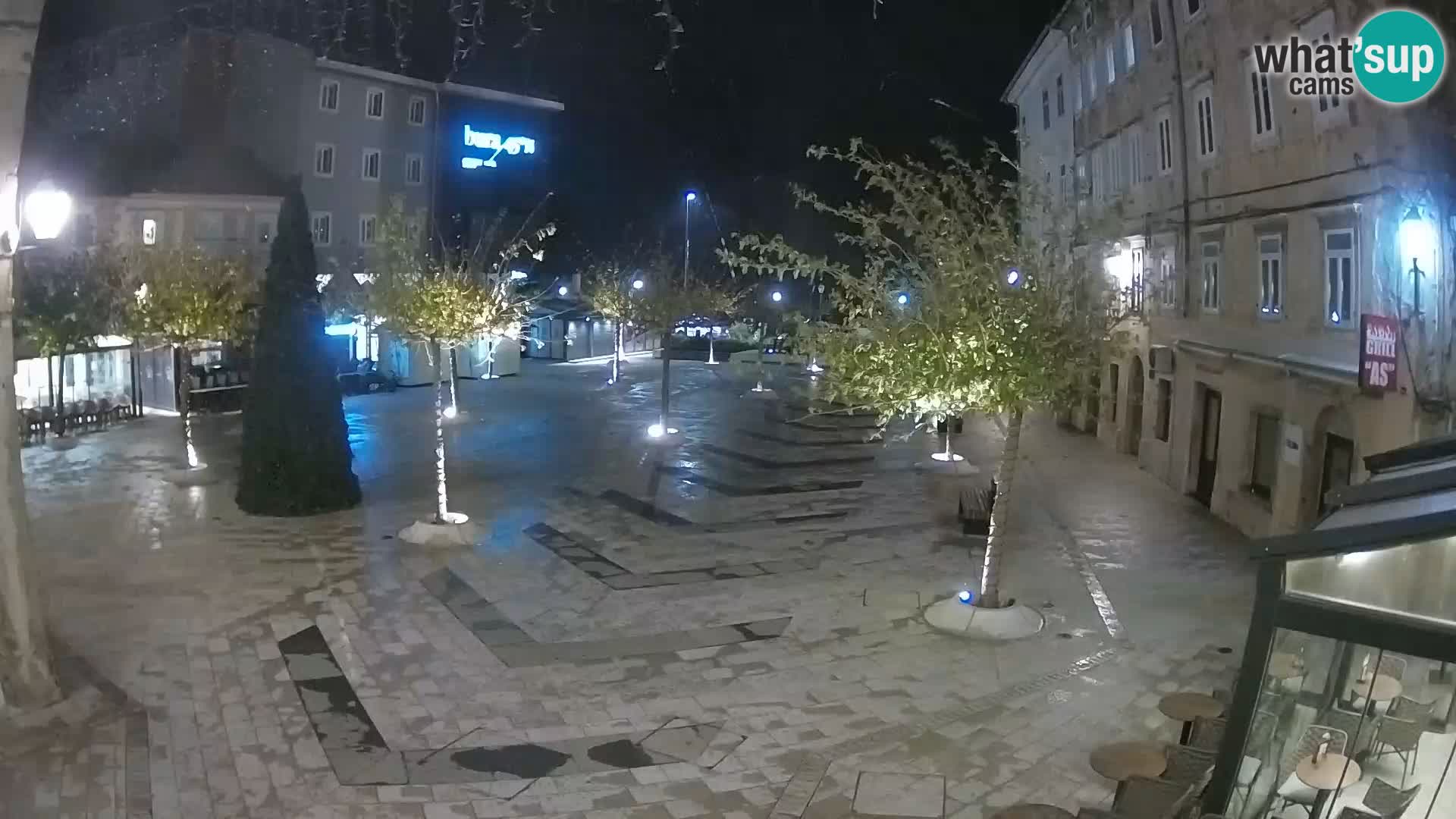 Center of Senj city – Pavlin square – Live Cam Dalmatia