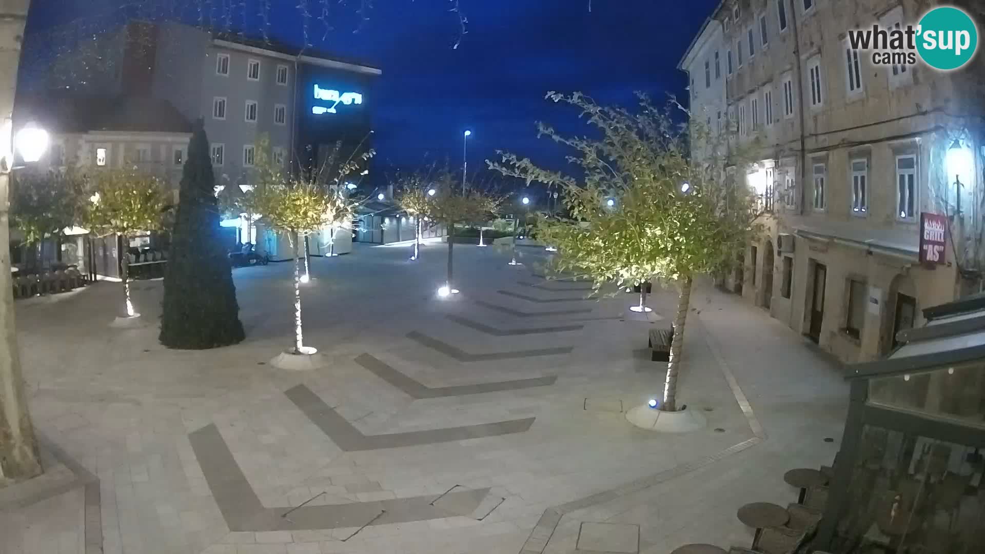 Center of Senj city – Pavlin square – Live Cam Dalmatia