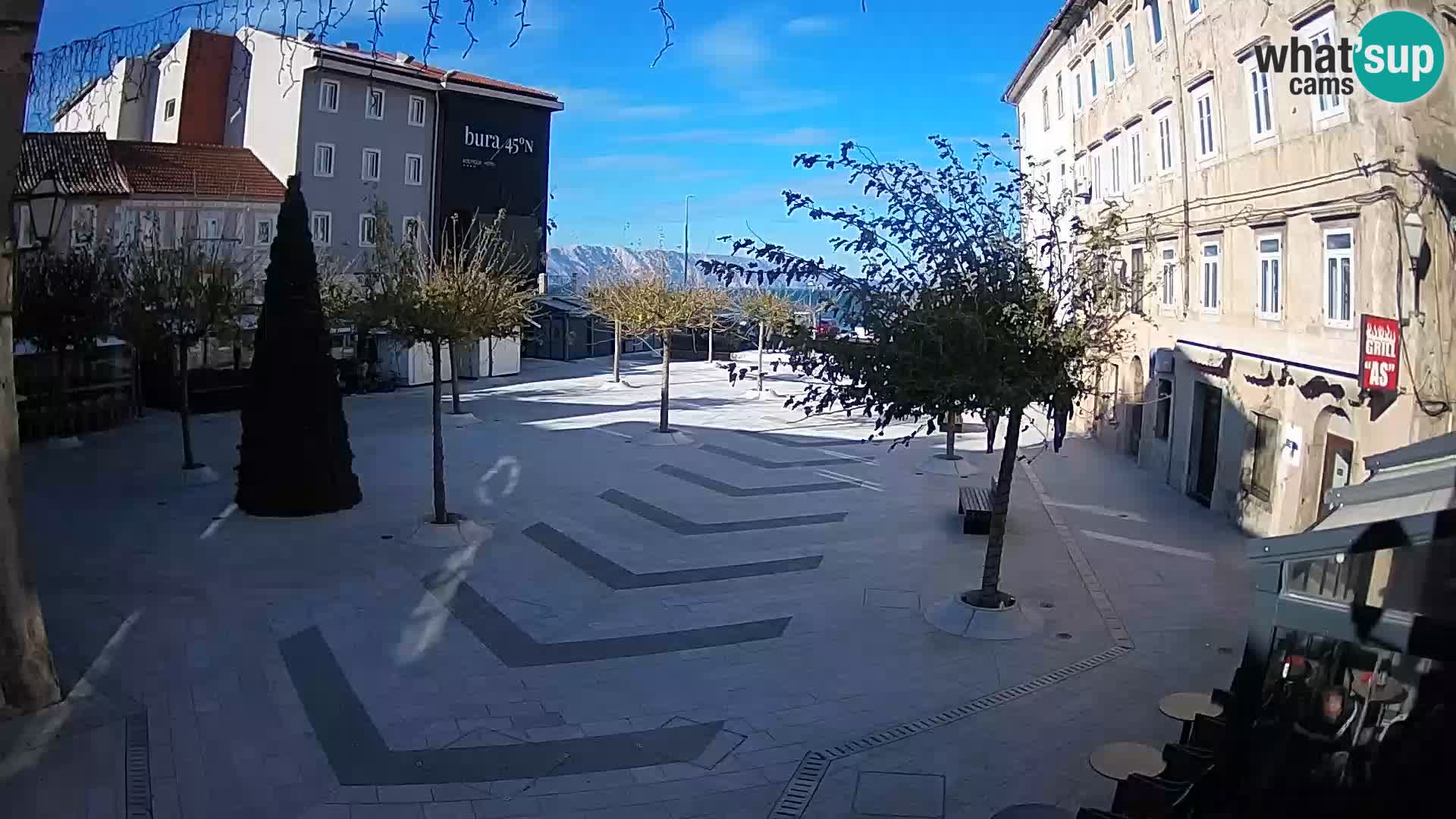 Center of Senj city – Pavlin square – Live Cam Dalmatia