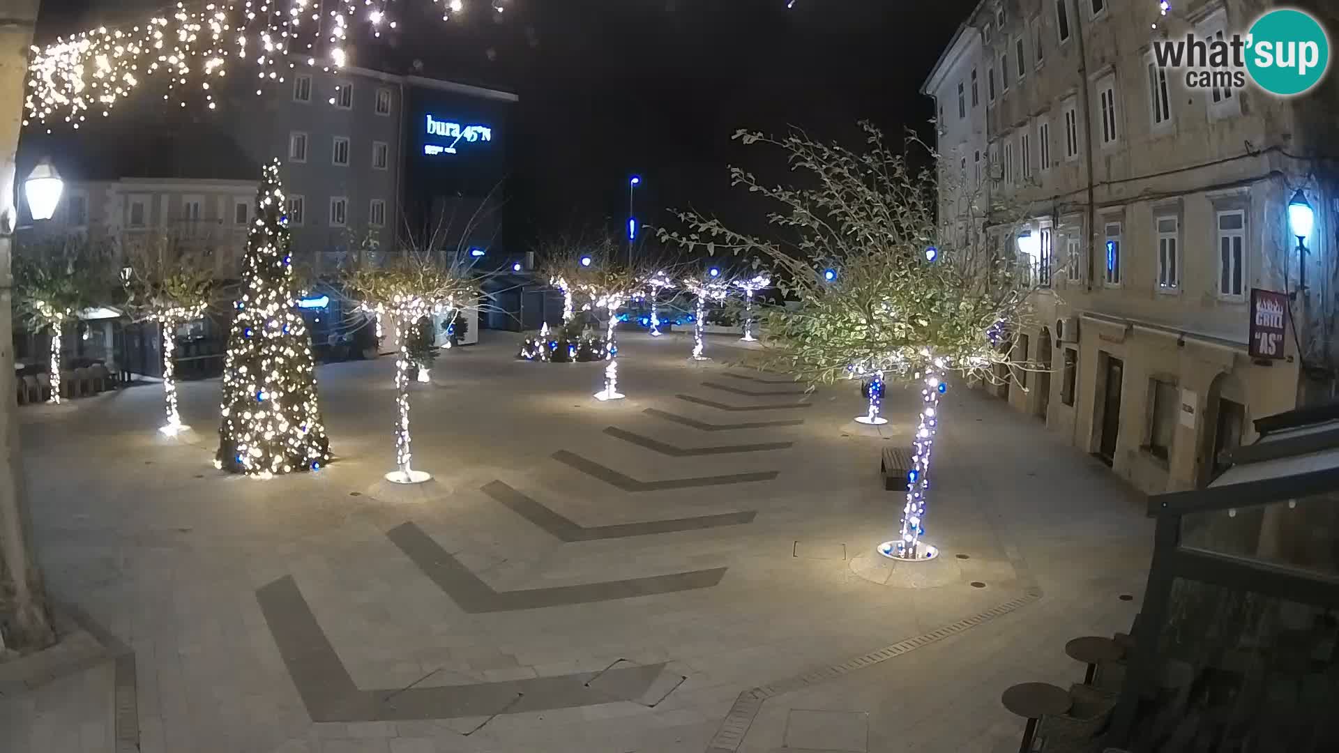Centro della città di Senj – Piazza Pavlin – Live Cam Dalmazia
