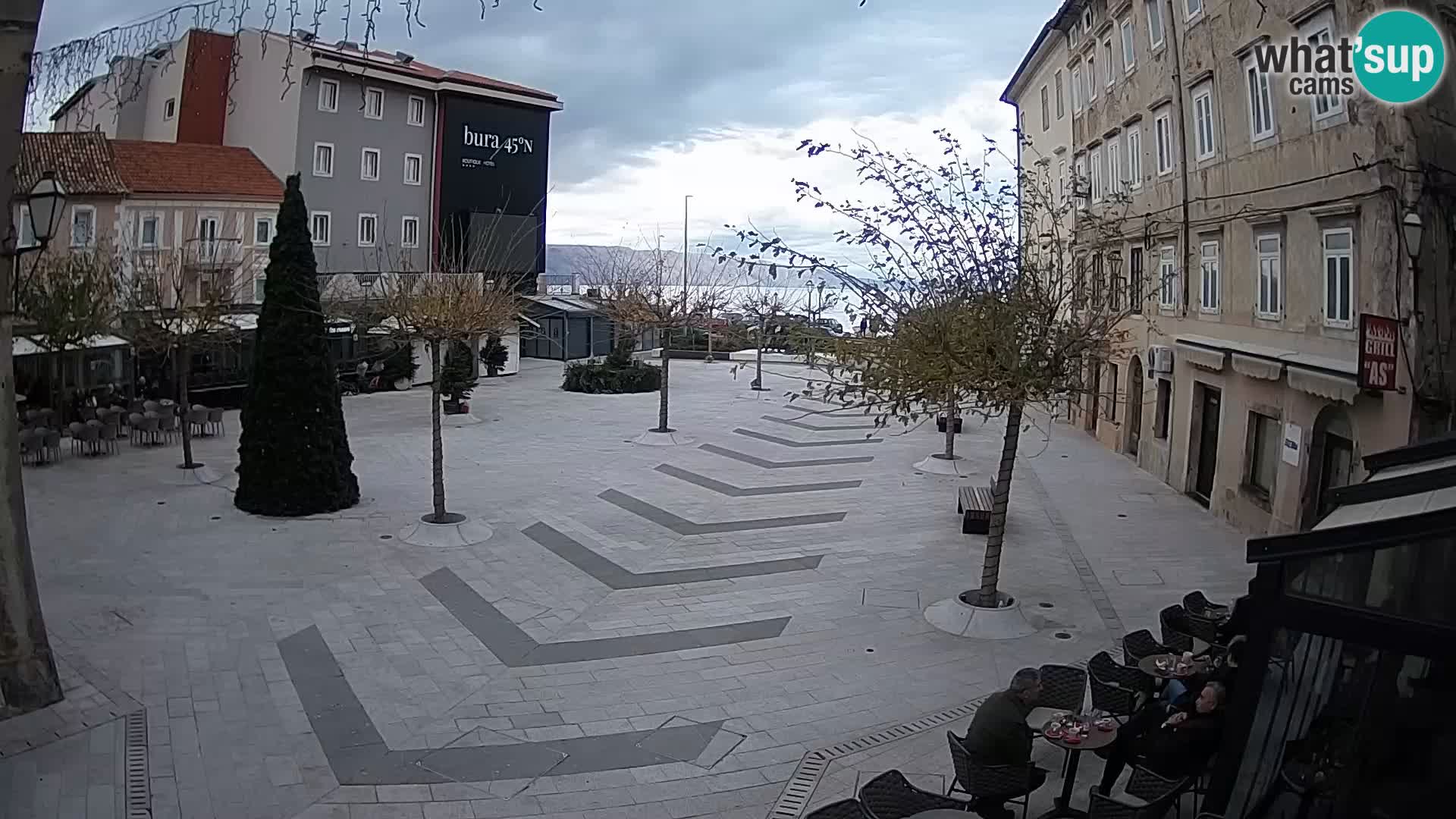 Center of Senj city – Pavlin square – Live Cam Dalmatia