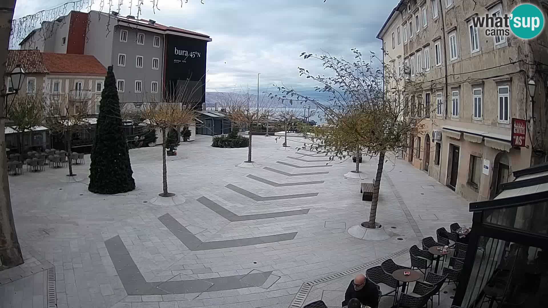 Center of Senj city – Pavlin square – Live Cam Dalmatia
