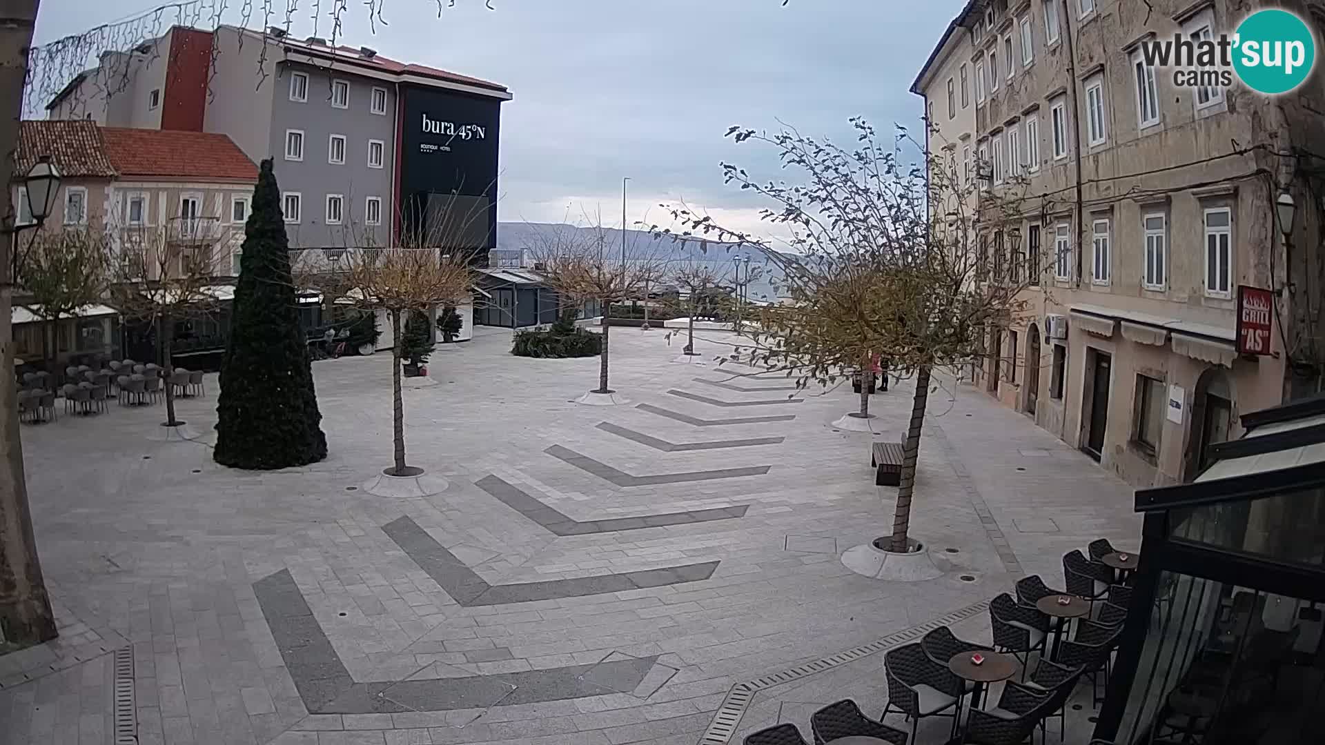 Centro della città di Senj – Piazza Pavlin – Live Cam Dalmazia