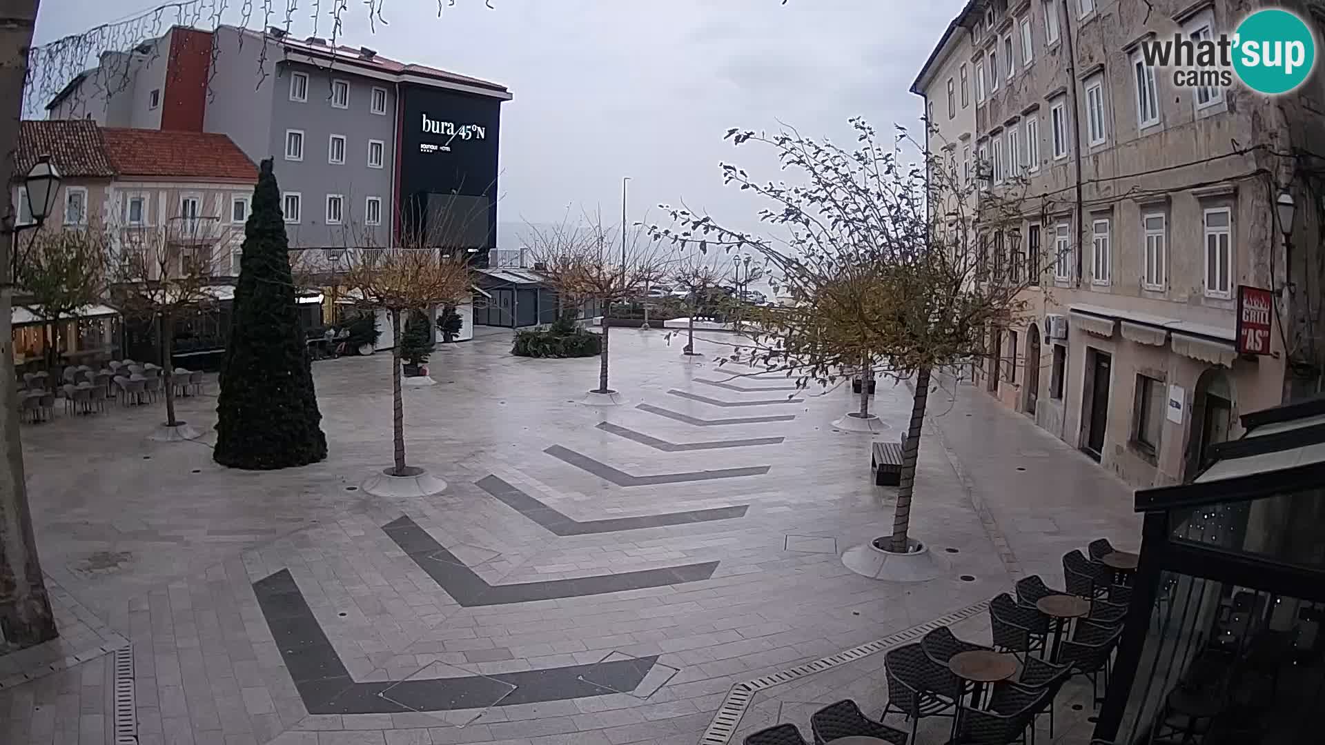 Centro della città di Senj – Piazza Pavlin – Live Cam Dalmazia