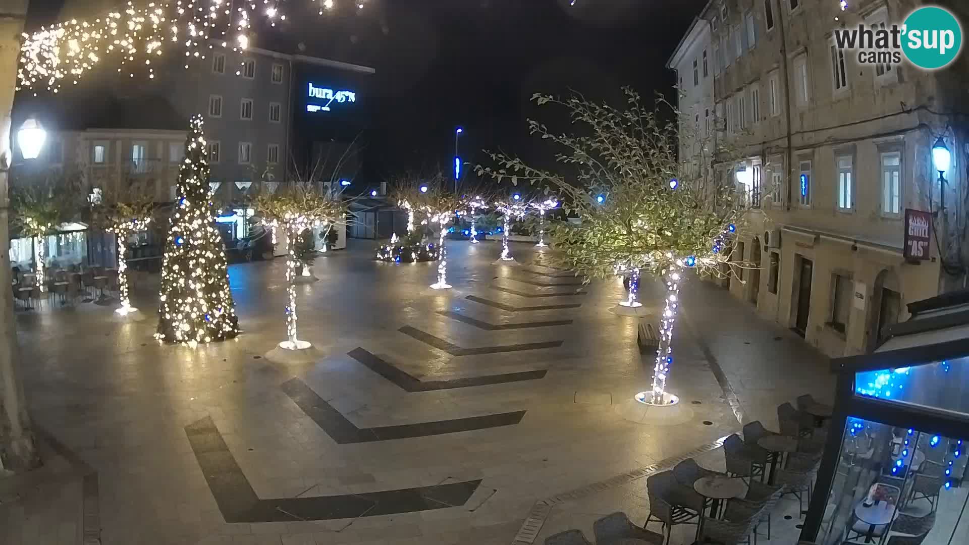 Centre de la ville de Senj – Place Pavlin – Live Cam Dalmatie