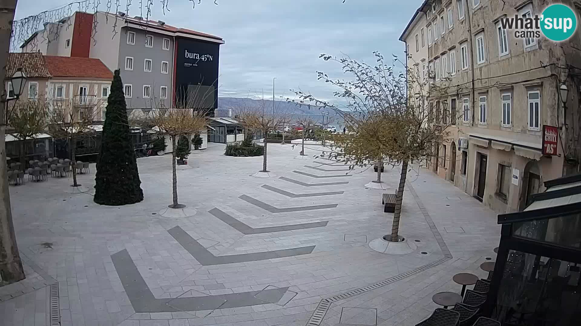 Centro della città di Senj – Piazza Pavlin – Live Cam Dalmazia