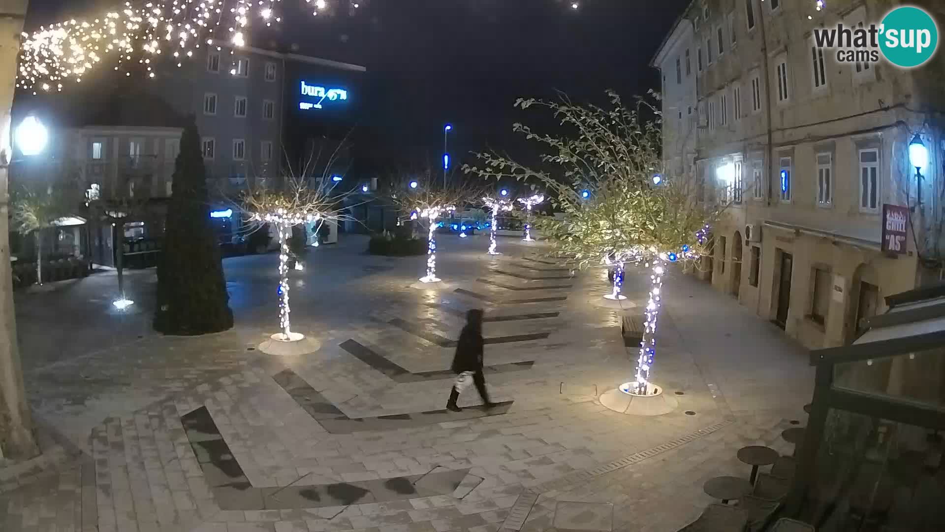 Center of Senj city – Pavlin square – Live Cam Dalmatia