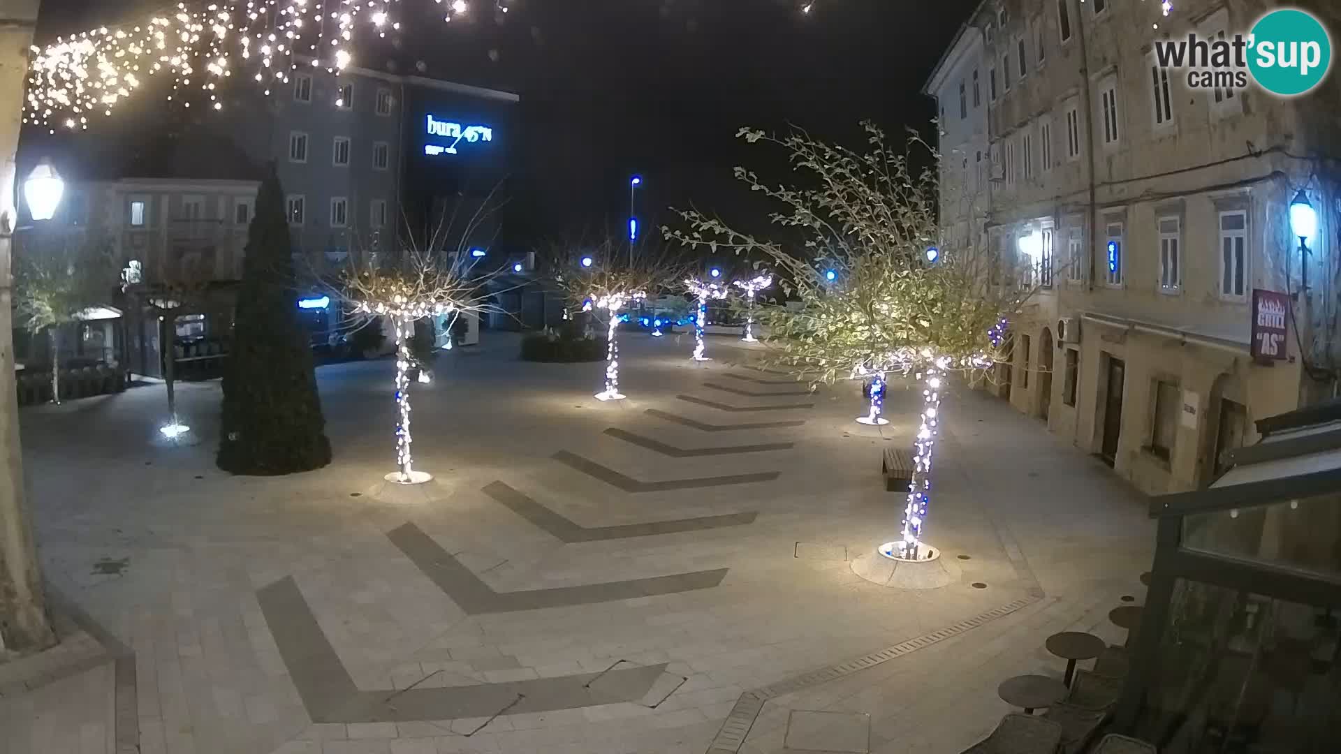 Center of Senj city – Pavlin square – Live Cam Dalmatia