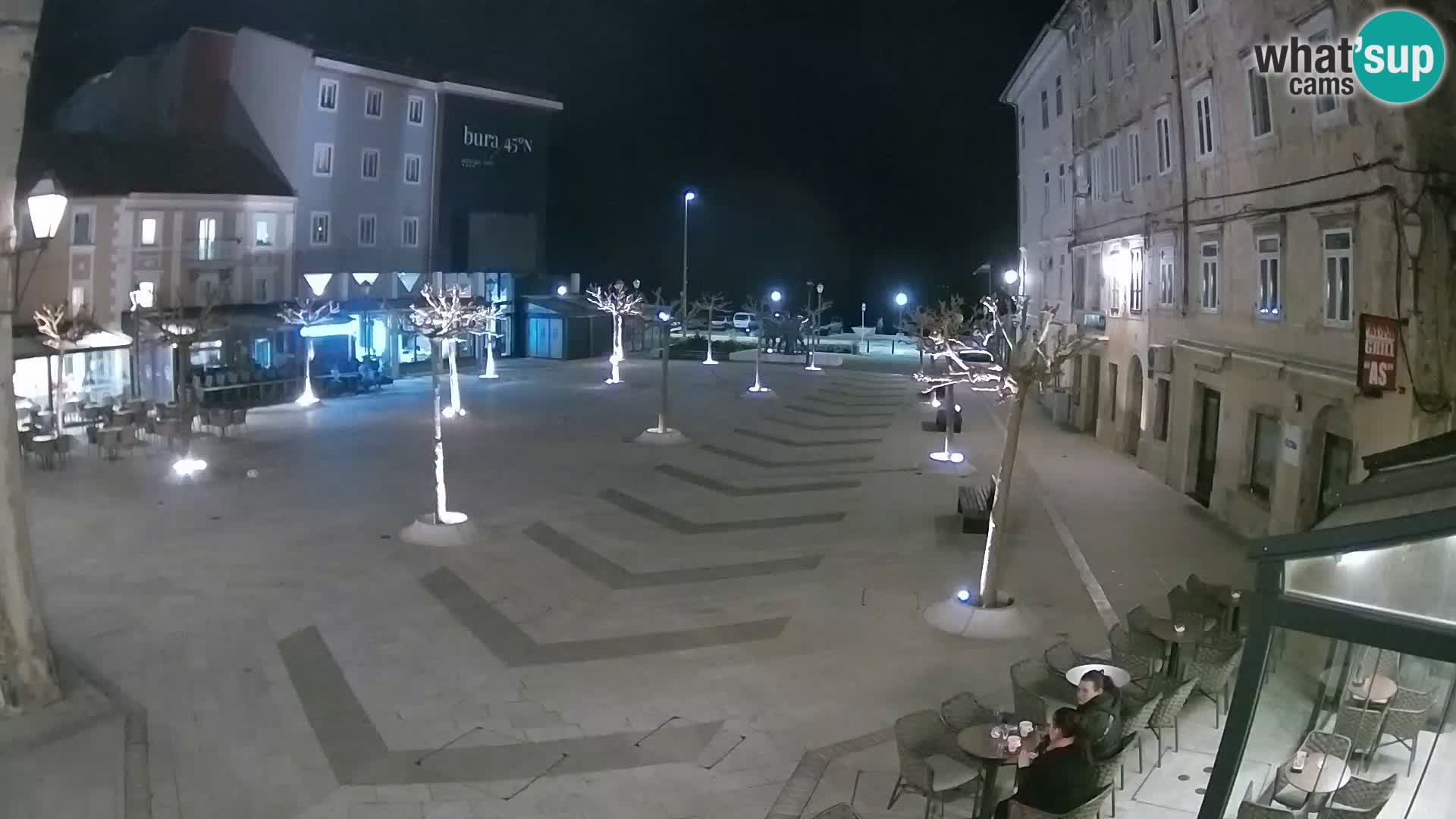 Center of Senj city – Pavlin square – Live Cam Dalmatia