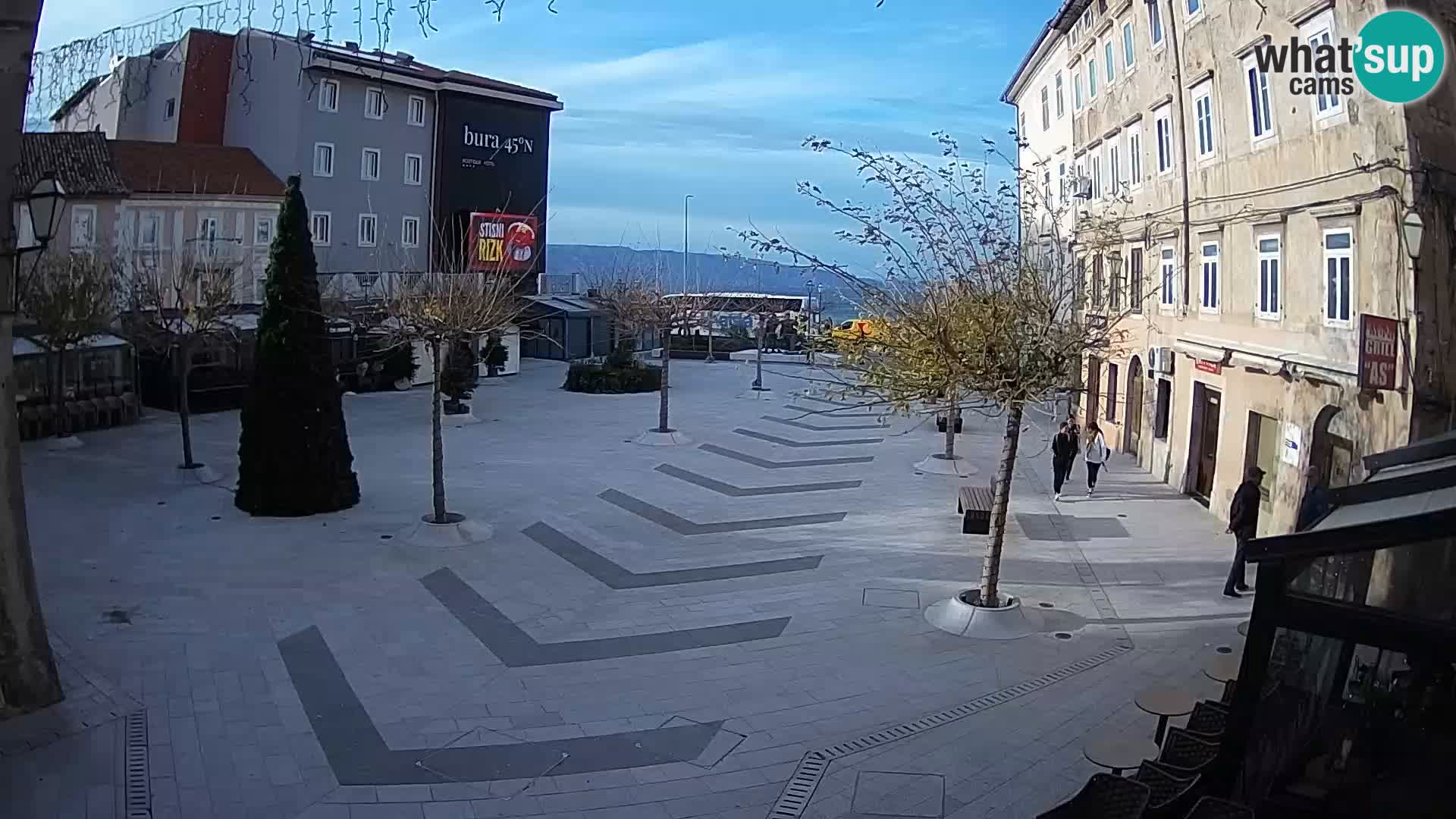 Centre de la ville de Senj – Place Pavlin – Live Cam Dalmatie