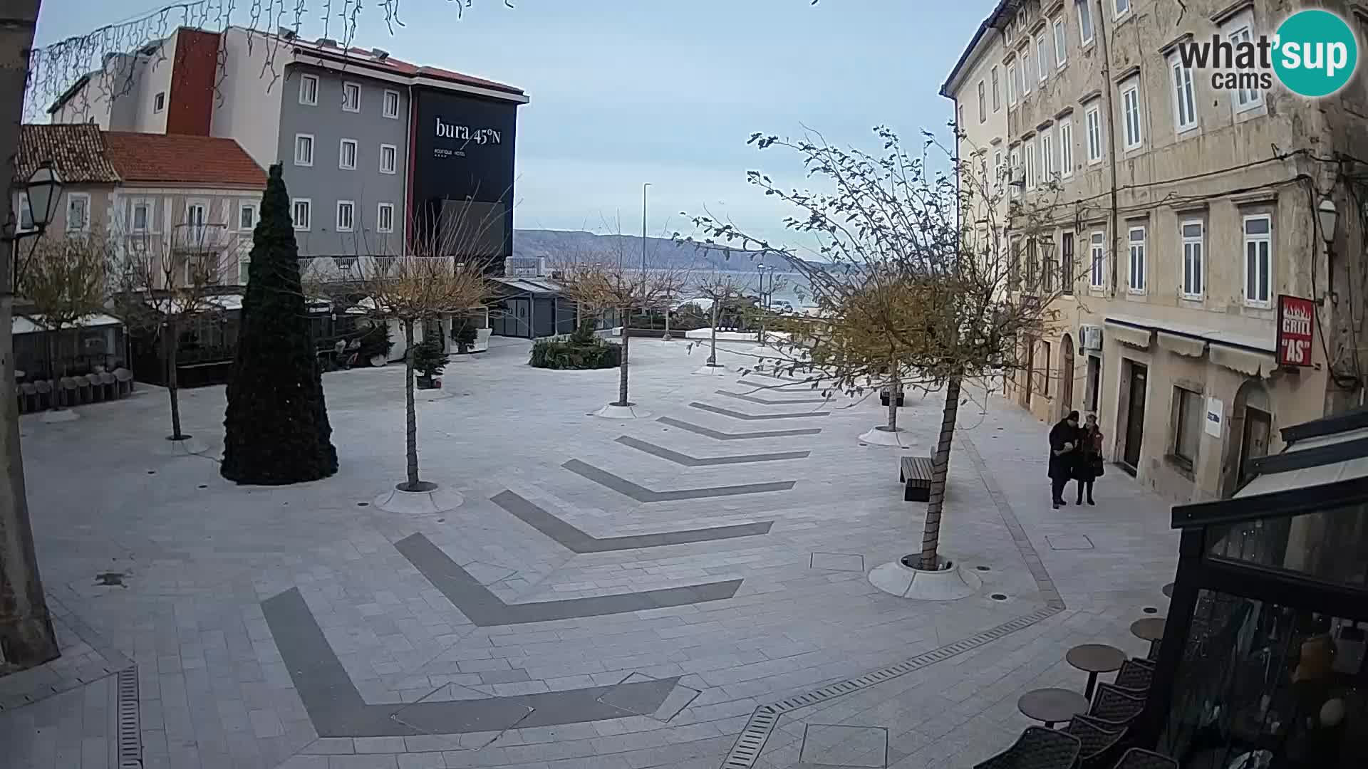 Center of Senj city – Pavlin square – Live Cam Dalmatia