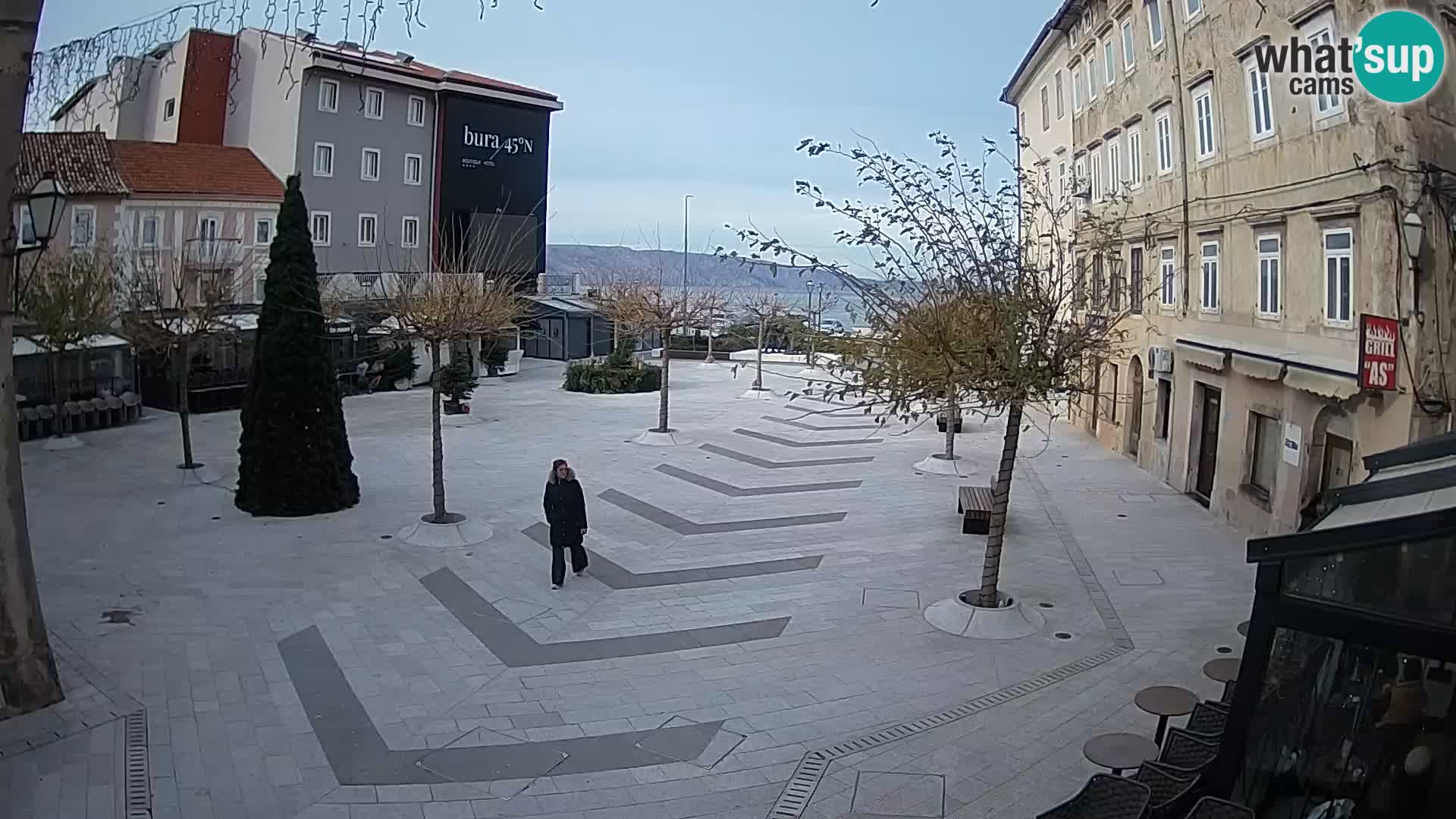 Center of Senj city – Pavlin square – Live Cam Dalmatia