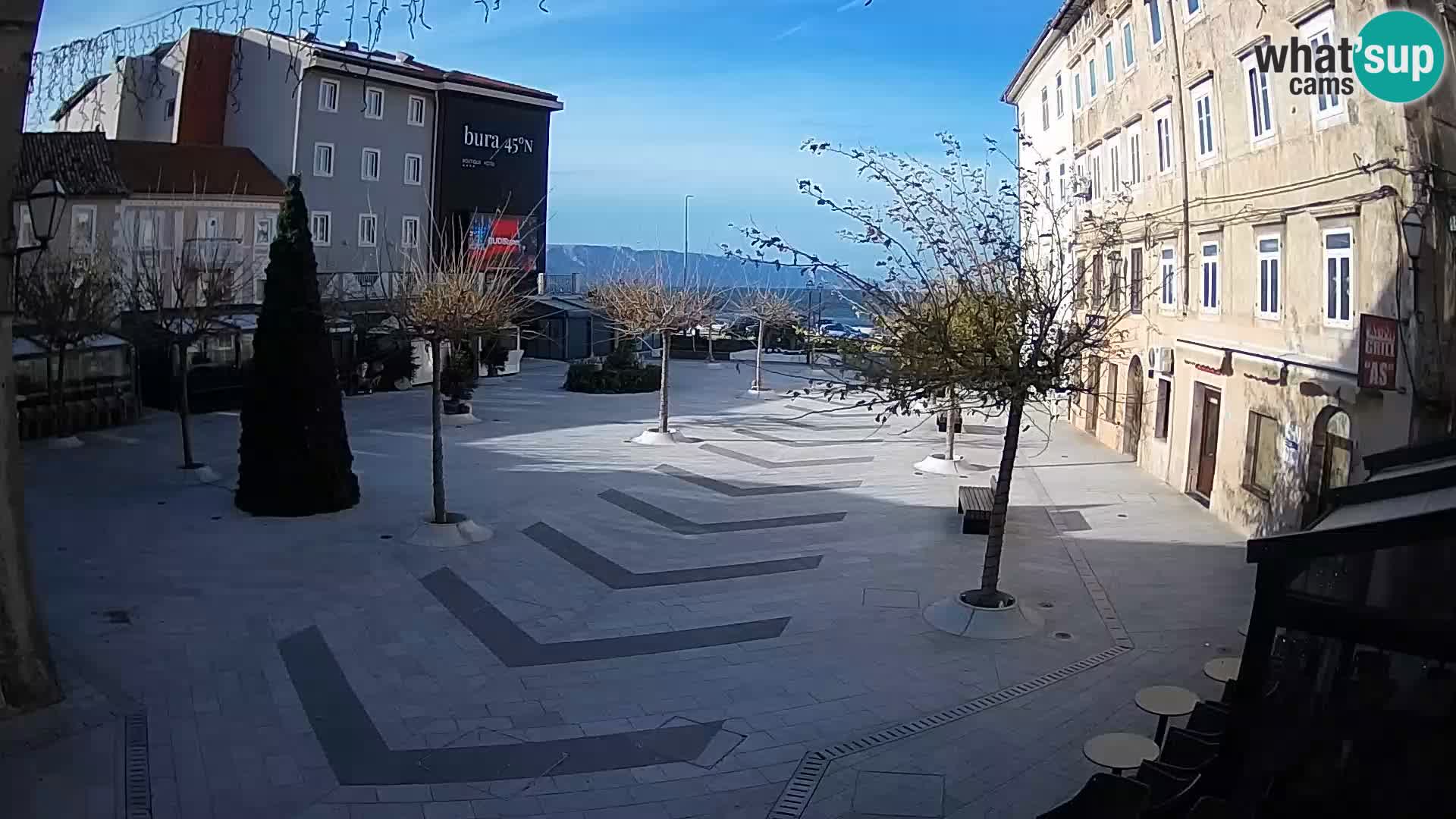 Centro della città di Senj – Piazza Pavlin – Live Cam Dalmazia