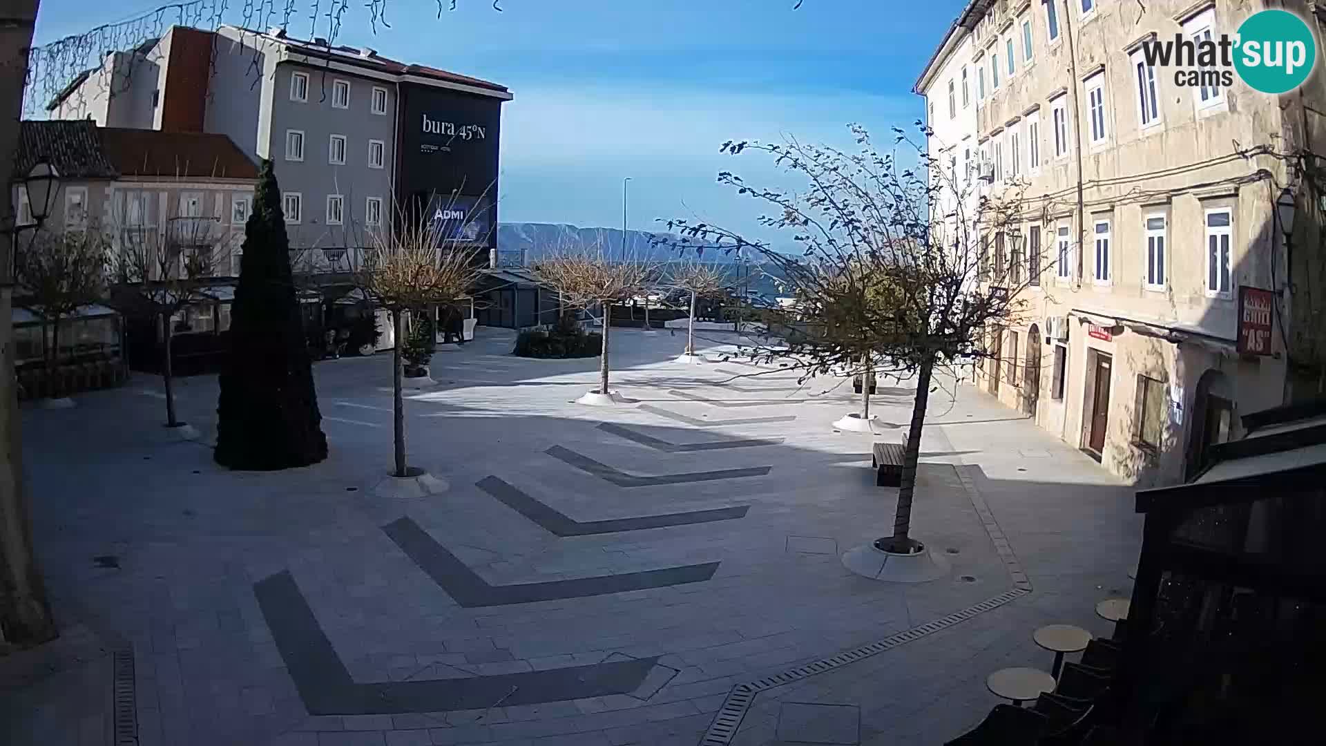Centro della città di Senj – Piazza Pavlin – Live Cam Dalmazia