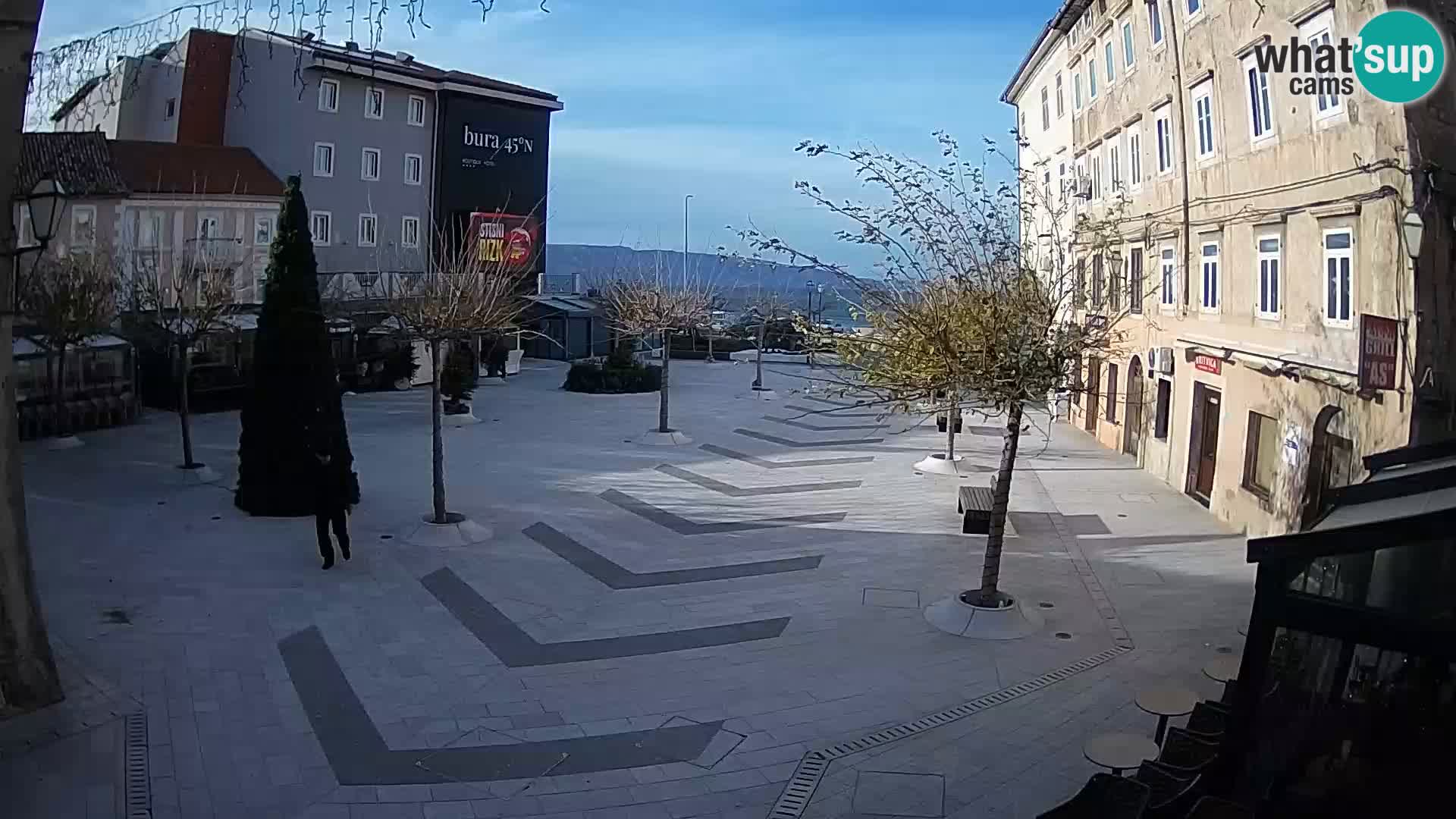 Centre de la ville de Senj – Place Pavlin – Live Cam Dalmatie