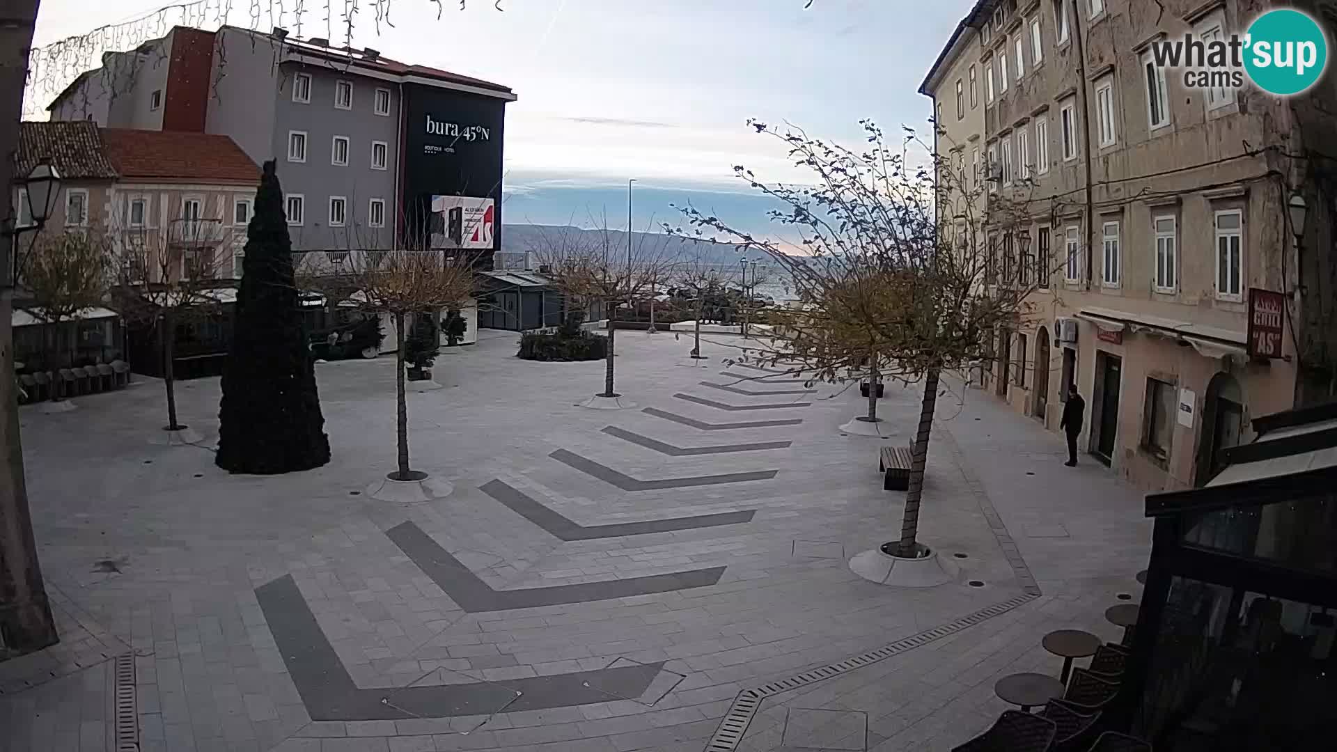 Centre de la ville de Senj – Place Pavlin – Live Cam Dalmatie
