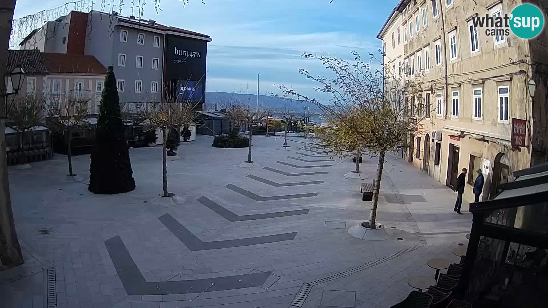 Center of Senj city – Pavlin square – Live Cam Dalmatia