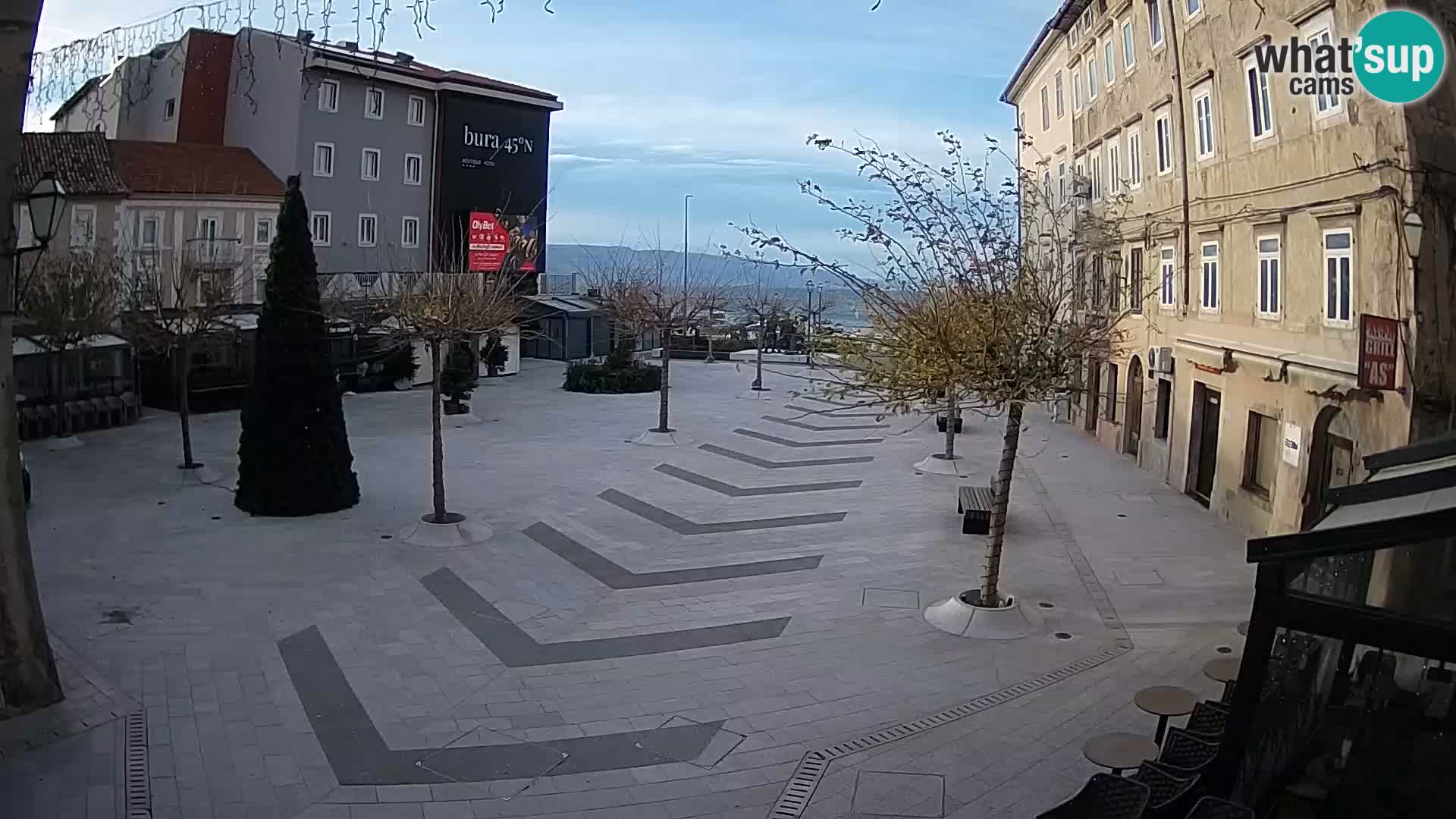 Center of Senj city – Pavlin square – Live Cam Dalmatia