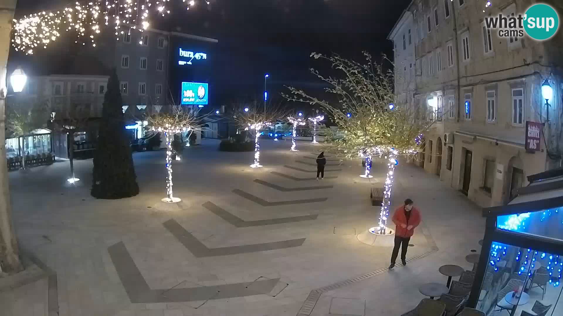Zentrum der Stadt Senj – Pavlin platz – Live Cam Dalmatia
