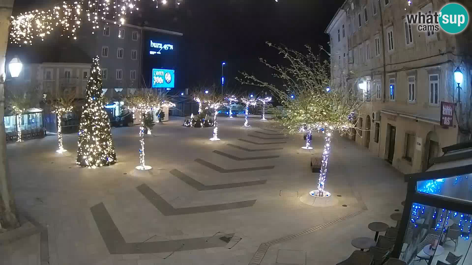 Center of Senj city – Pavlin square – Live Cam Dalmatia
