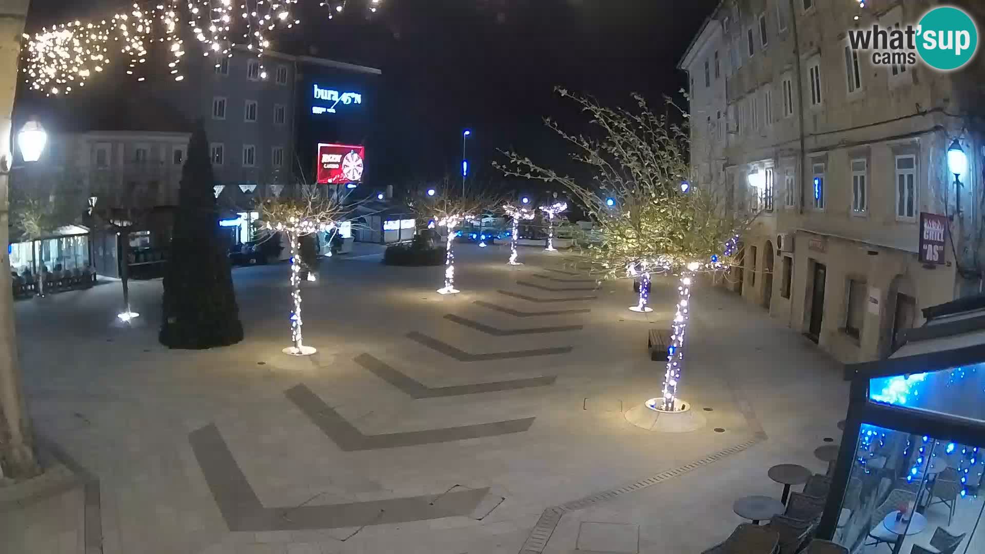 Center of Senj city – Pavlin square – Live Cam Dalmatia