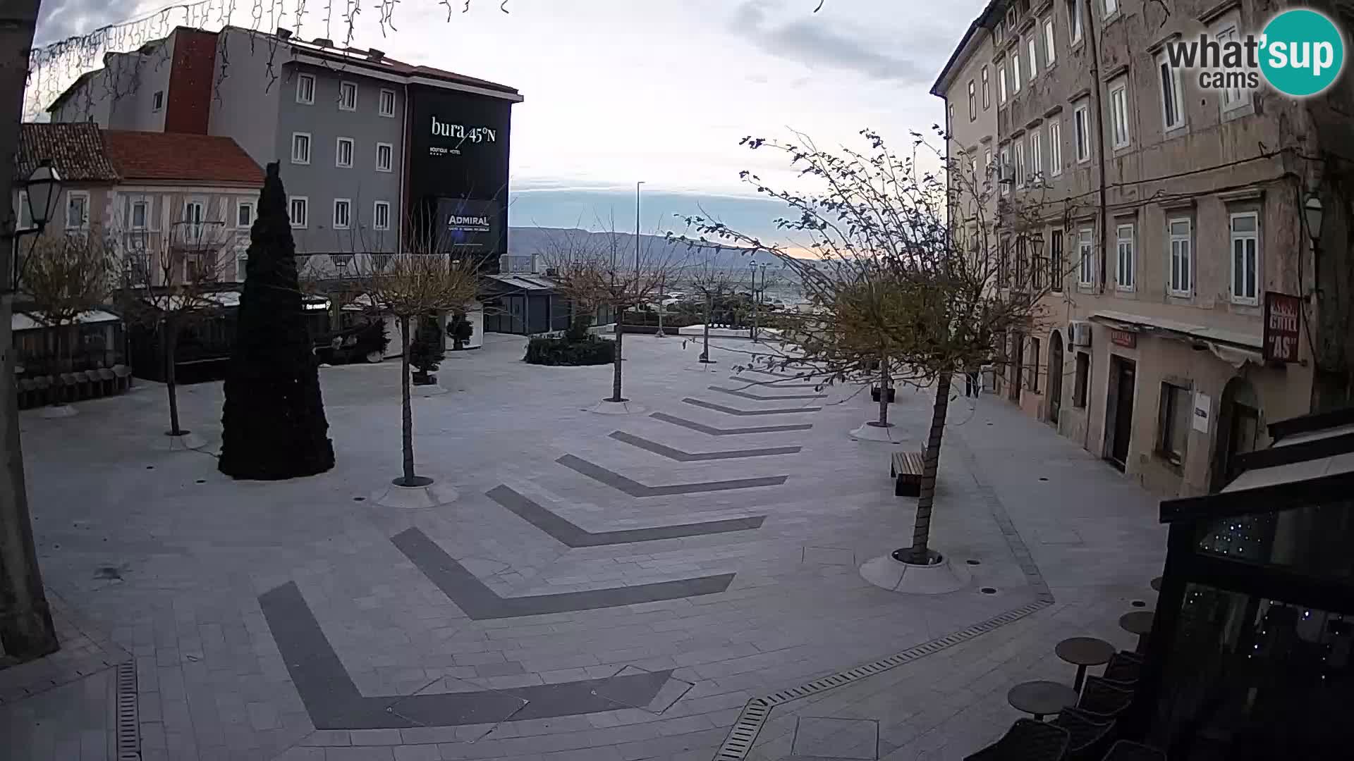 Centro della città di Senj – Piazza Pavlin – Live Cam Dalmazia
