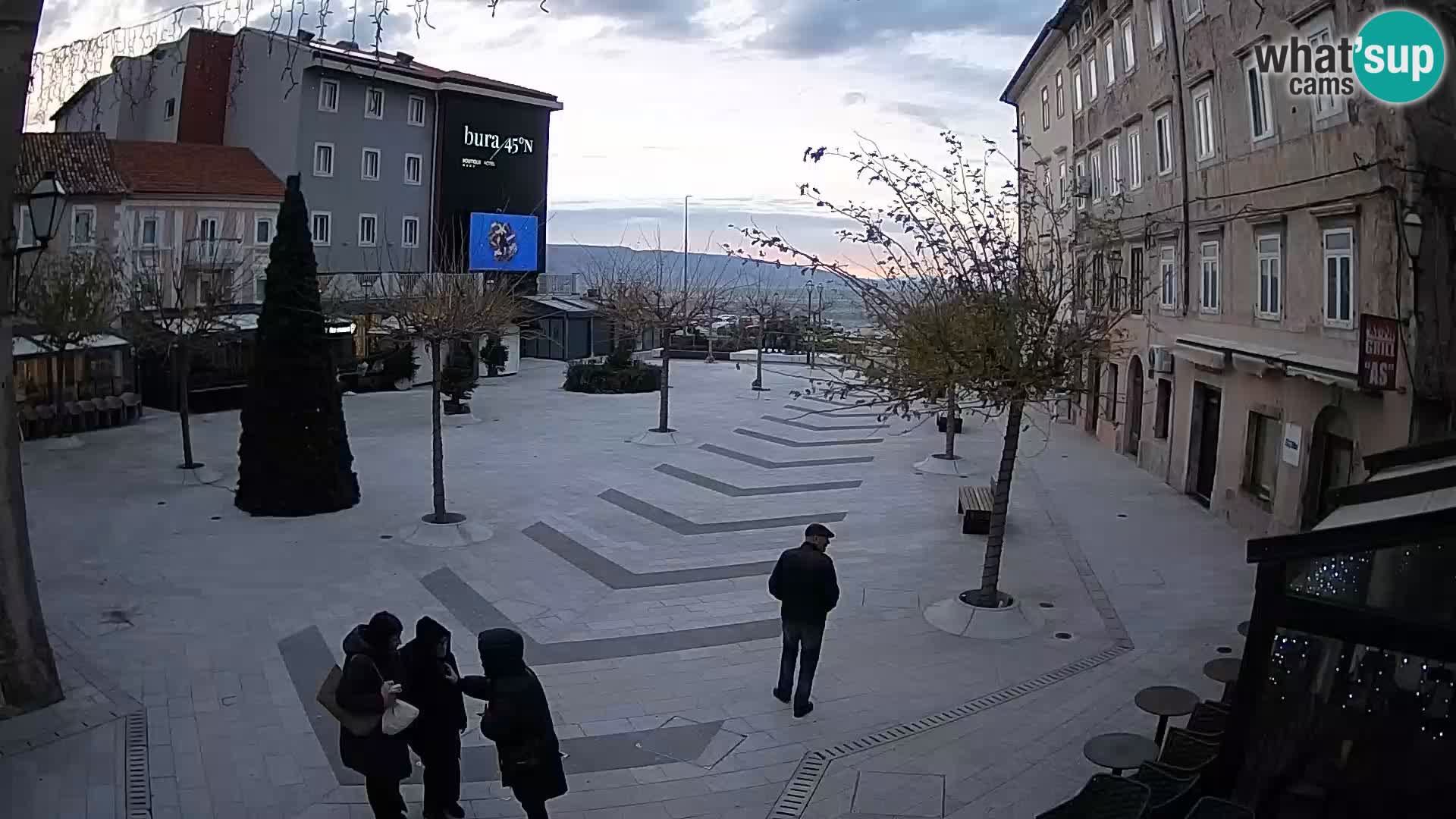 Center of Senj city – Pavlin square – Live Cam Dalmatia
