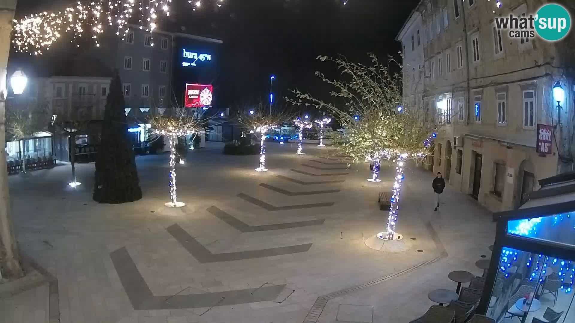 Centre de la ville de Senj – Place Pavlin – Live Cam Dalmatie
