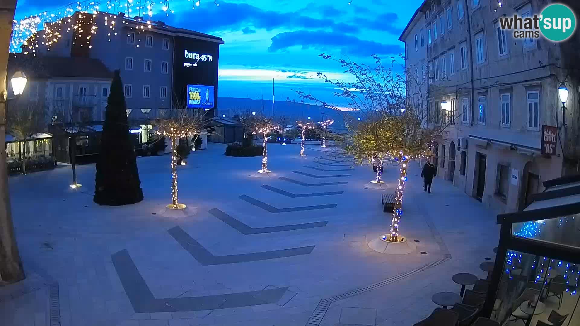 Centre de la ville de Senj – Place Pavlin – Live Cam Dalmatie