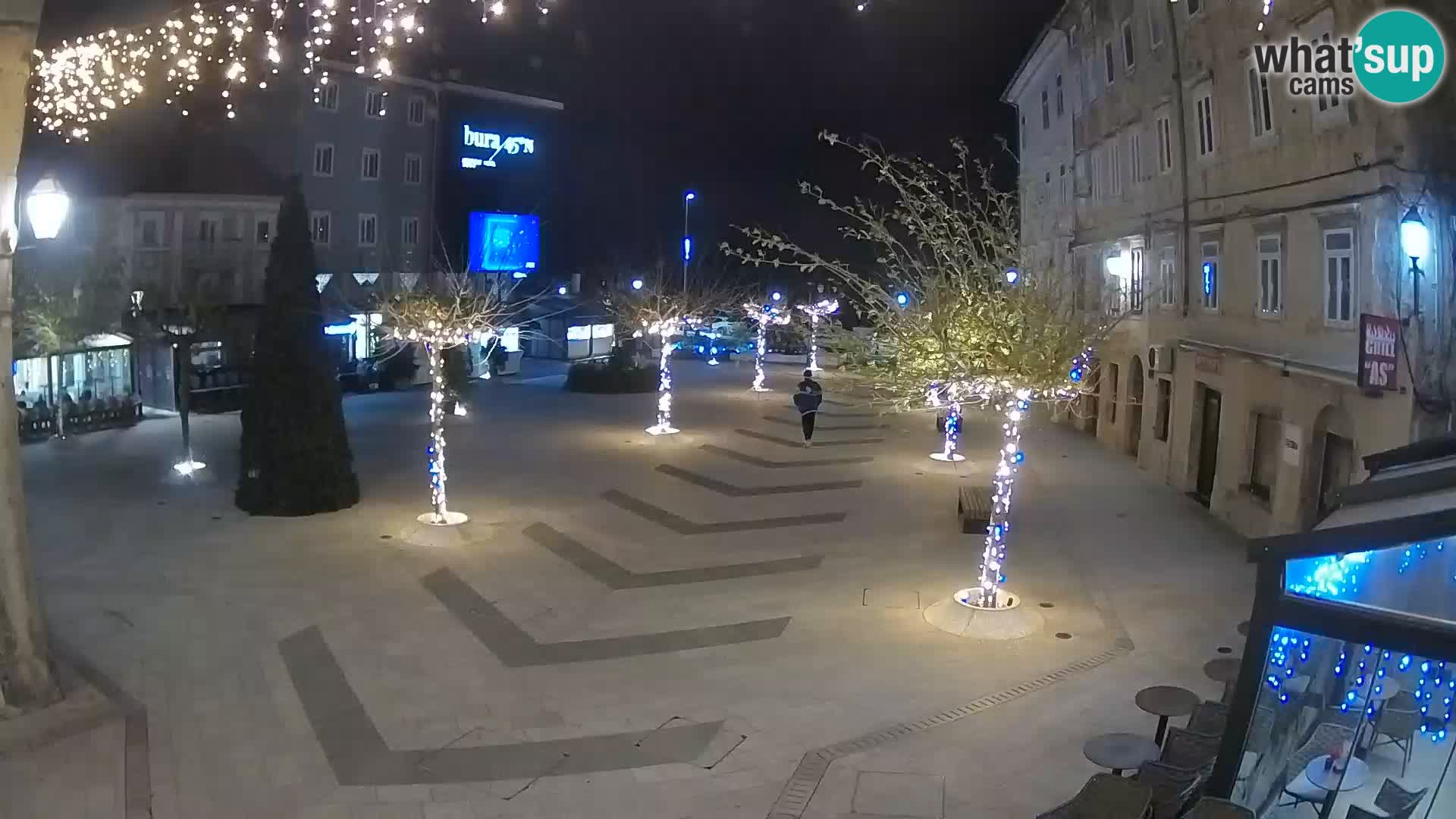 Centro della città di Senj – Piazza Pavlin – Live Cam Dalmazia