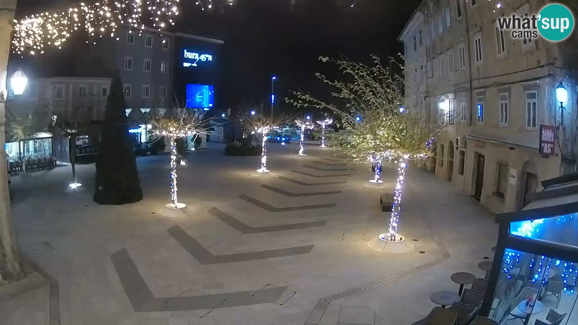 Centre de la ville de Senj – Place Pavlin – Live Cam Dalmatie