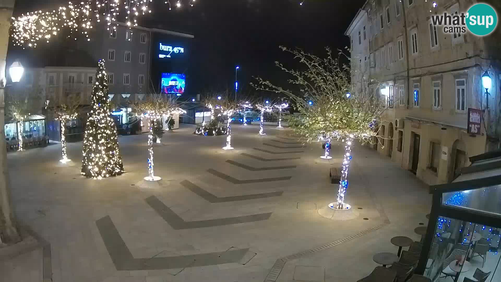 Centro della città di Senj – Piazza Pavlin – Live Cam Dalmazia