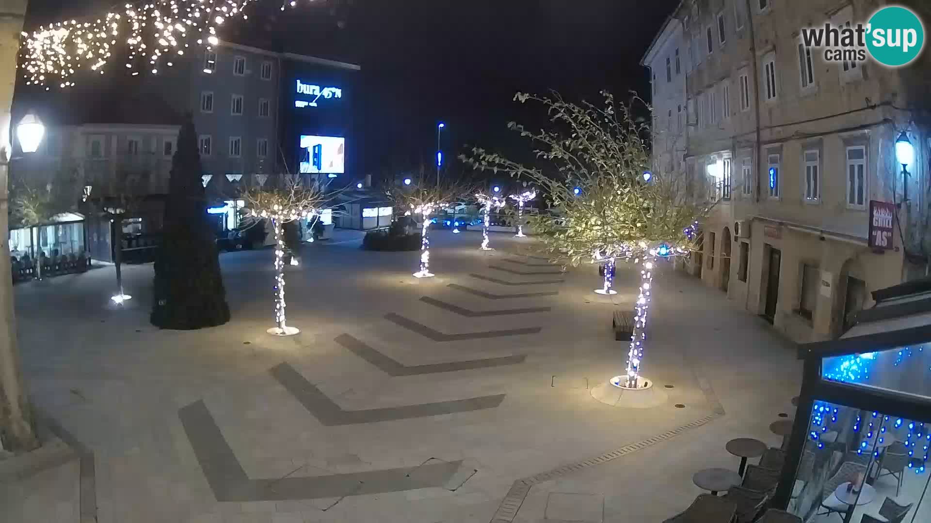 Center of Senj city – Pavlin square – Live Cam Dalmatia