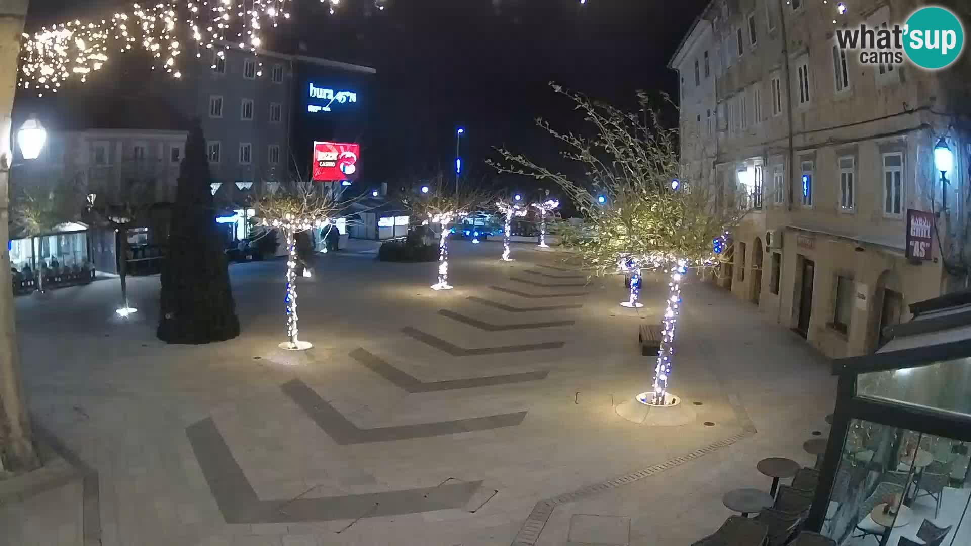Center of Senj city – Pavlin square – Live Cam Dalmatia