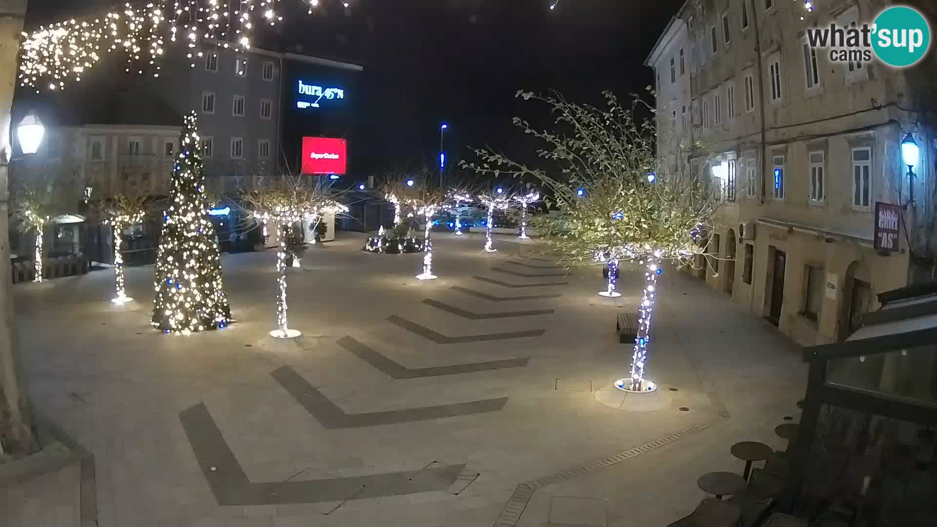 Centro della città di Senj – Piazza Pavlin – Live Cam Dalmazia