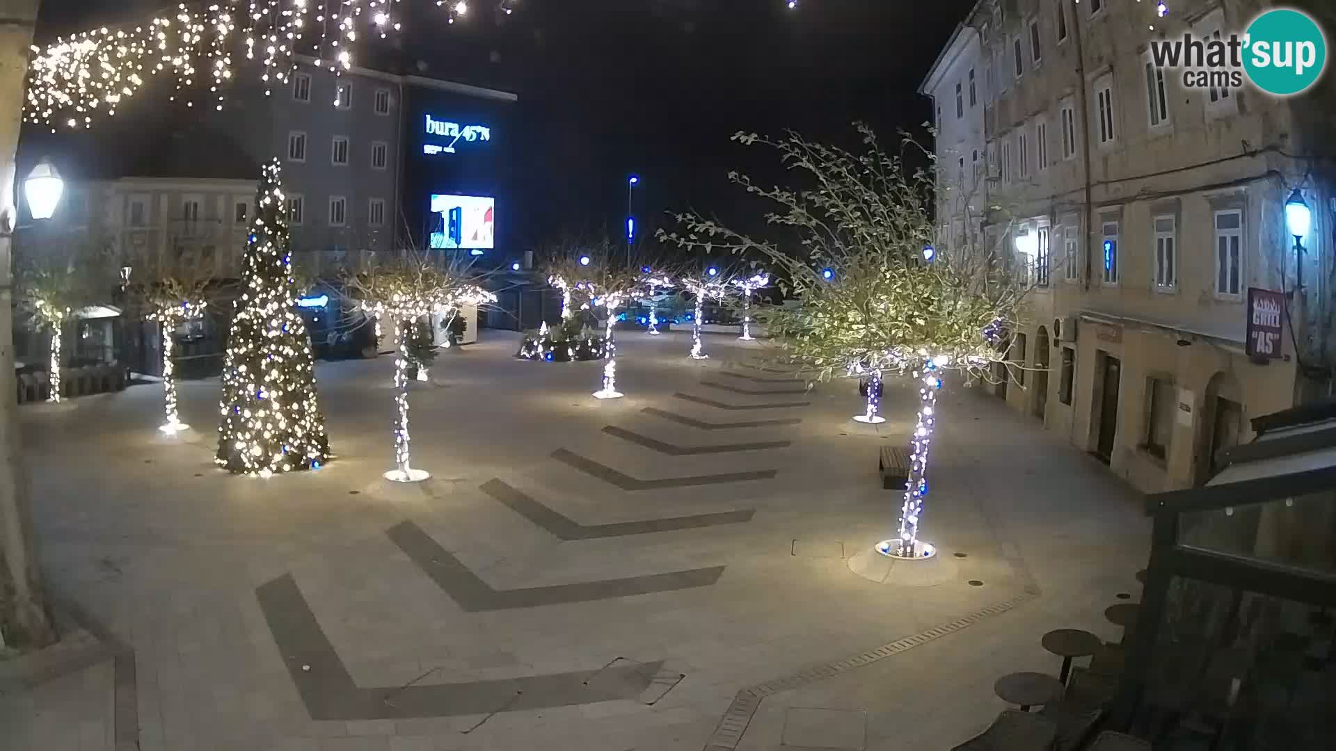 Centre de la ville de Senj – Place Pavlin – Live Cam Dalmatie