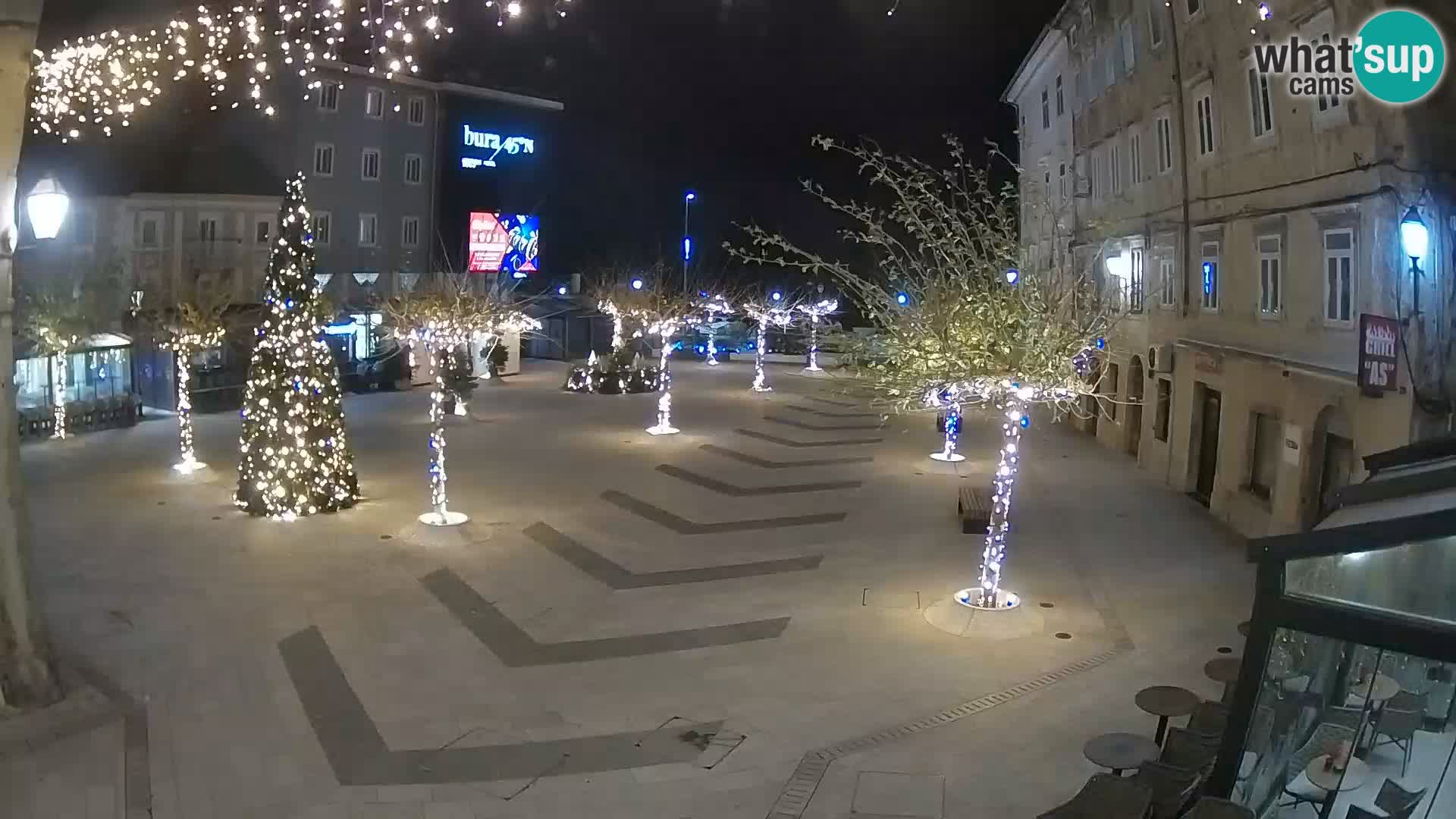 Center of Senj city – Pavlin square – Live Cam Dalmatia