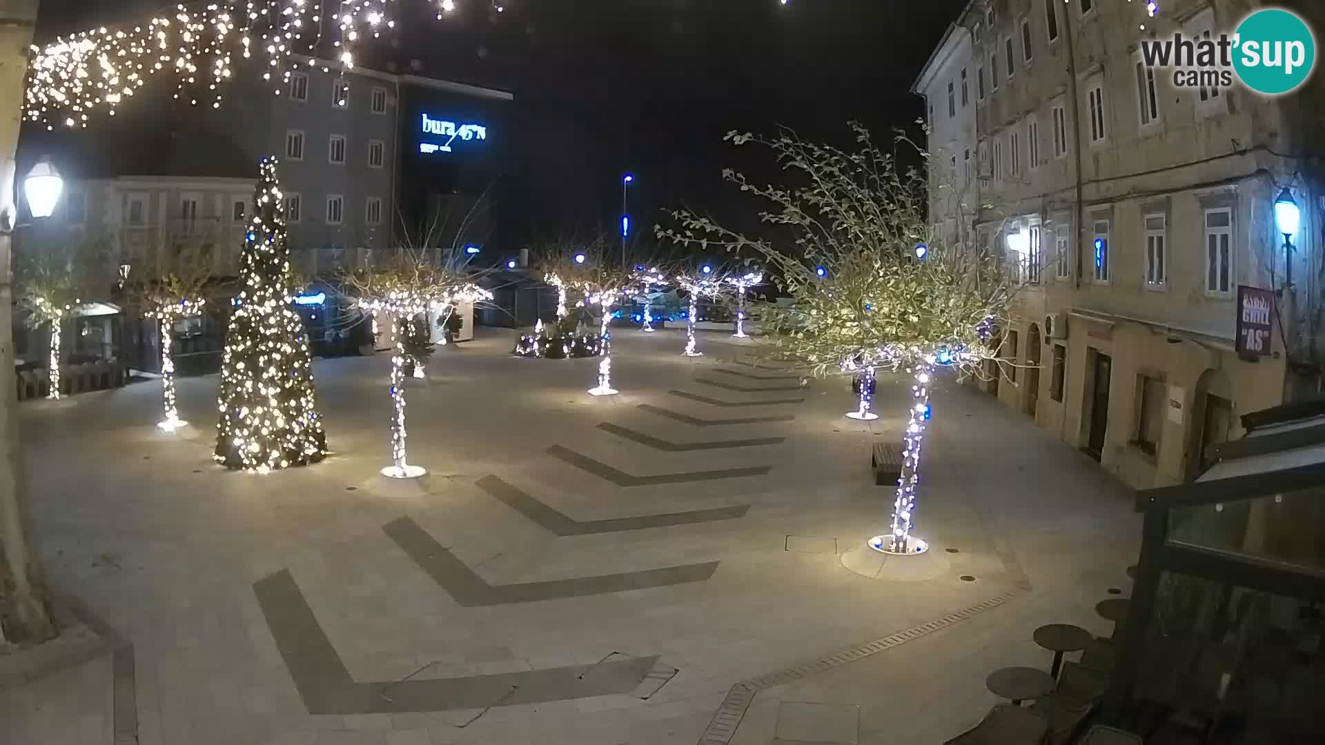 Center of Senj city – Pavlin square – Live Cam Dalmatia