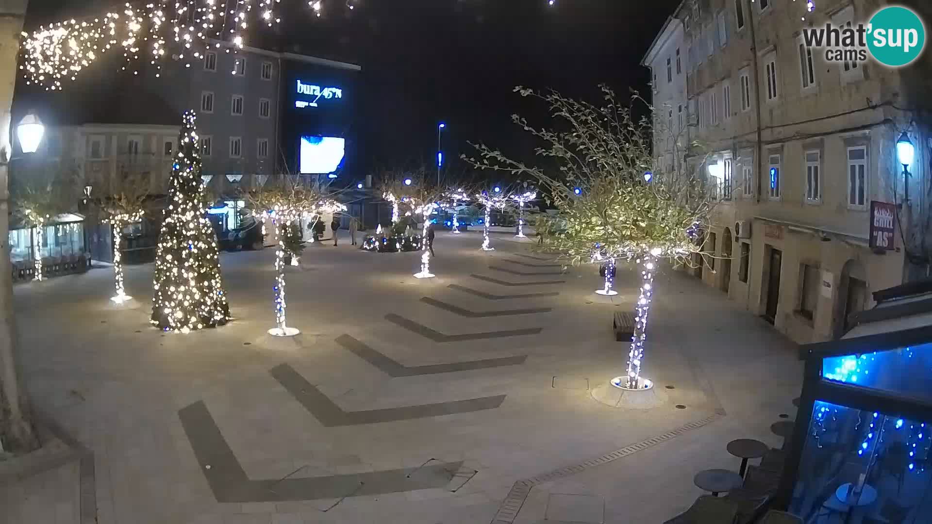 Center mesta Senj – Pavlinski trg – spletne kamere Dalmacija