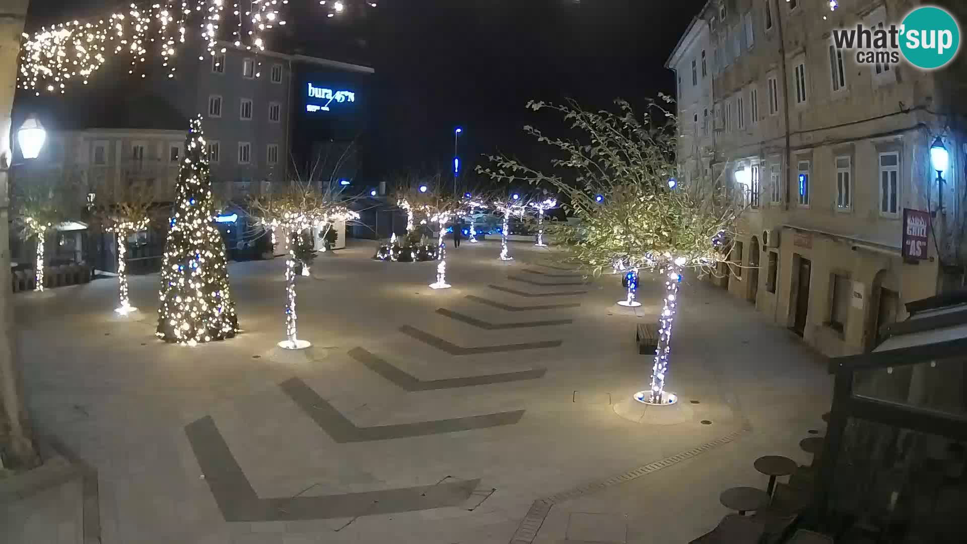 Center of Senj city – Pavlin square – Live Cam Dalmatia