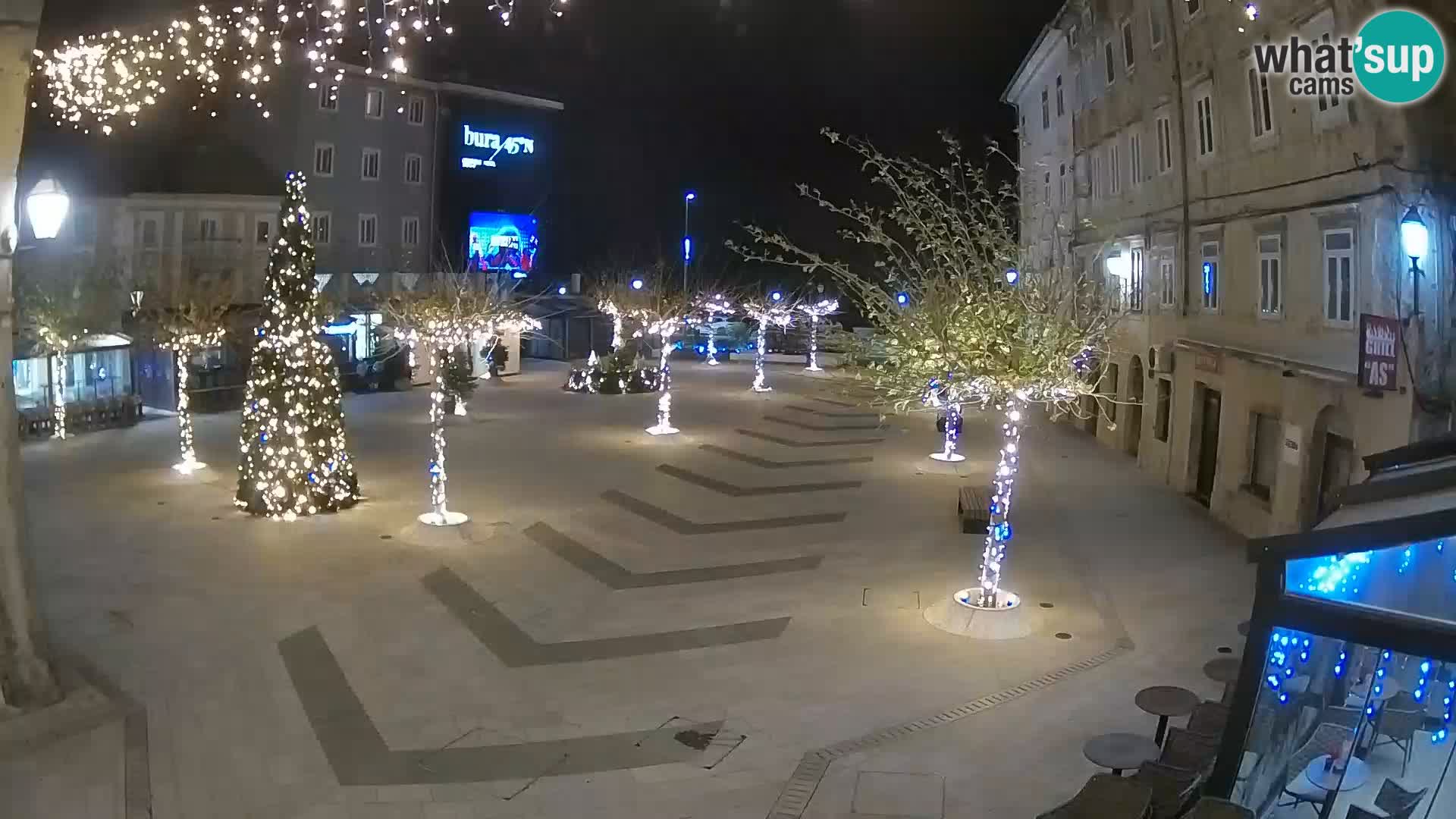 Center of Senj city – Pavlin square – Live Cam Dalmatia